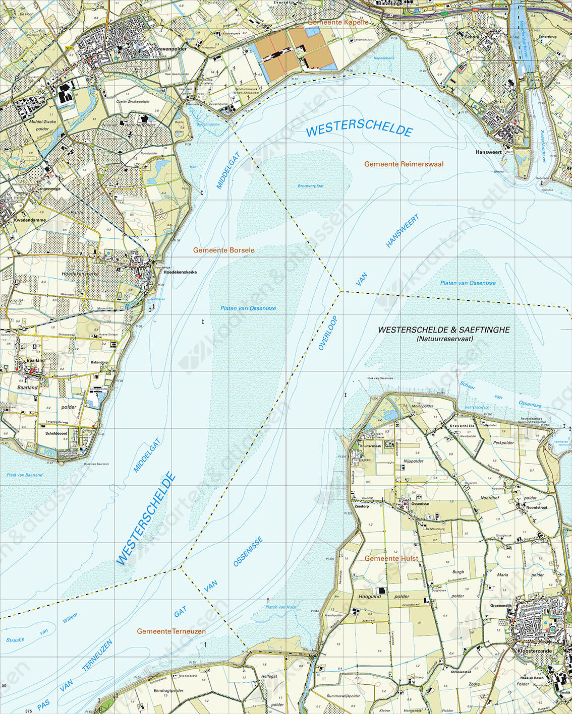 Topografische Kaart 48H 's-Gravenpolder Topografische Kaart 48H 's-Gravenpolder