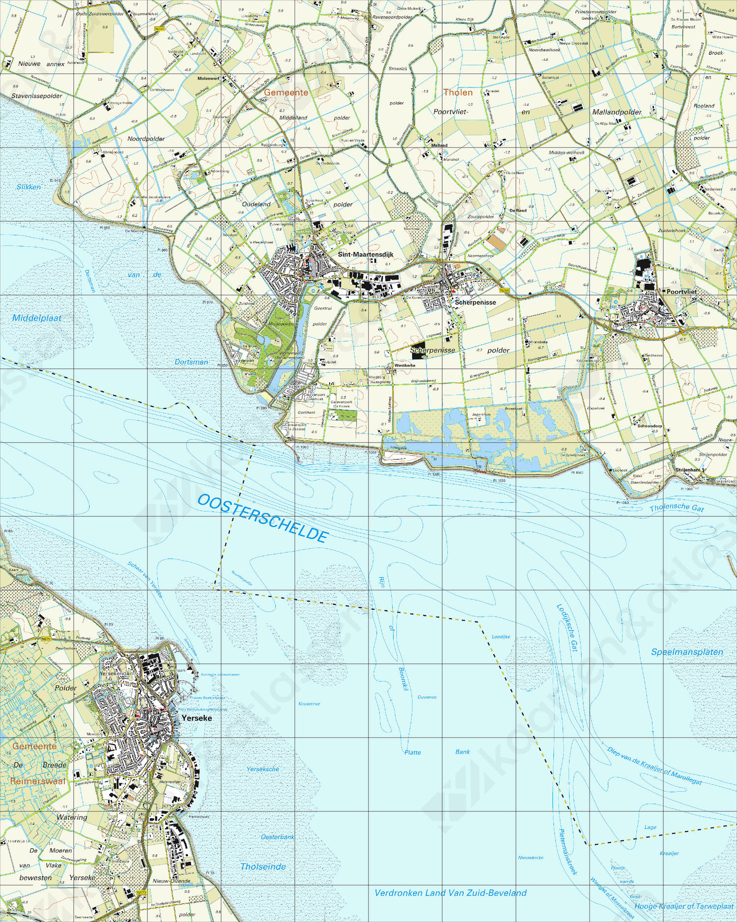 Digitale Topografische Kaart 49A Sint Maartensdijk