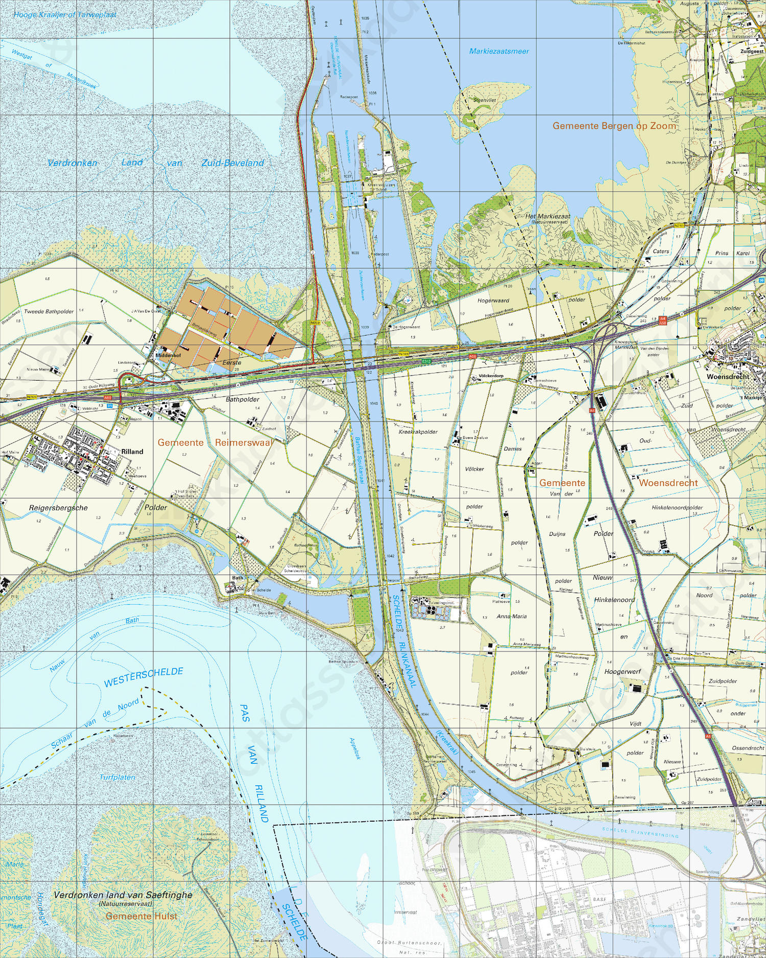 Topografische Kaart 49D Rilland