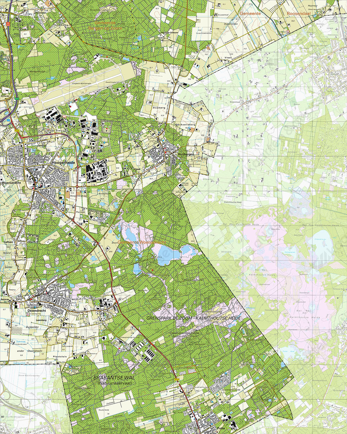 Topografische Kaart 49G Hoogerheide