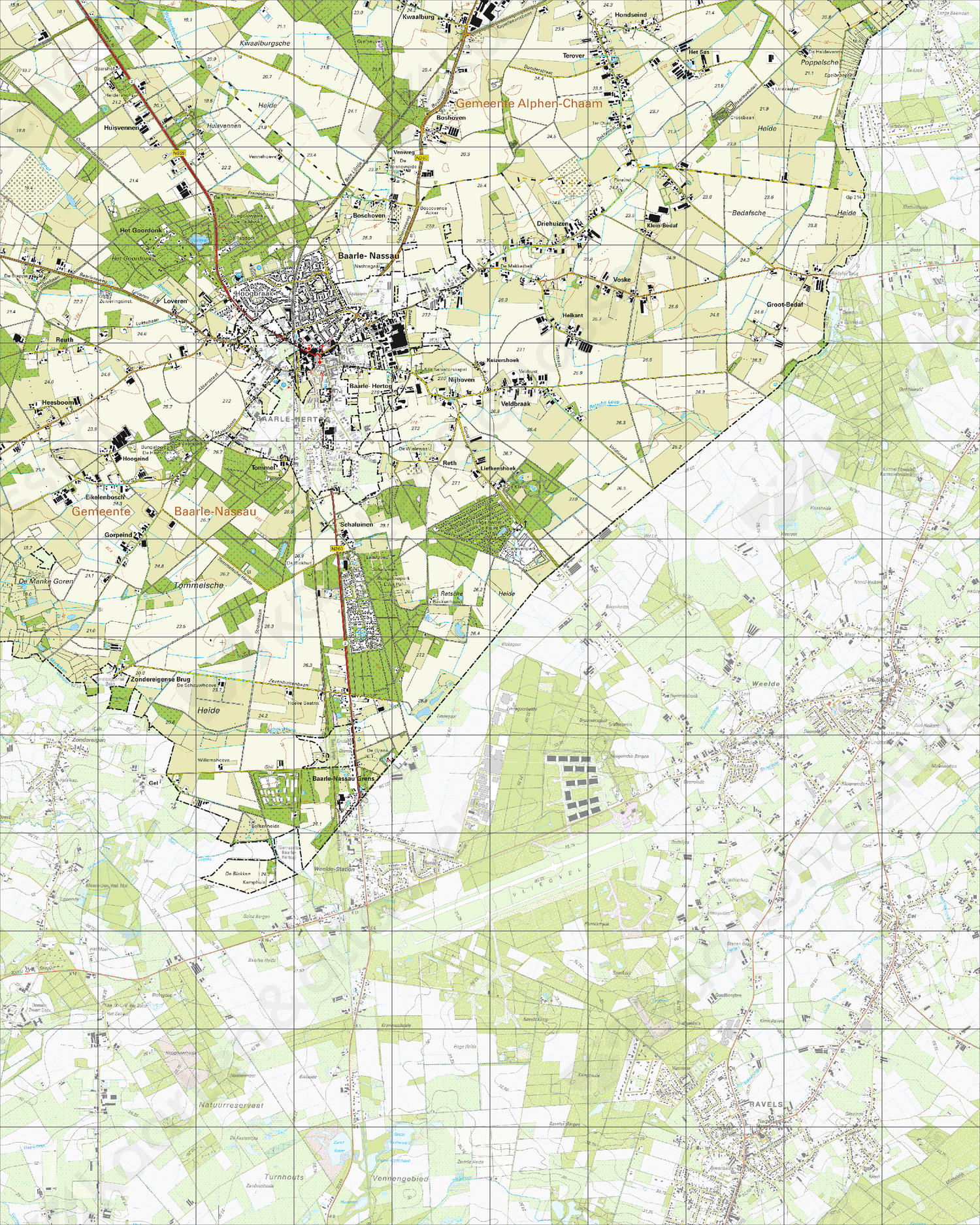 Topografische Kaart 50G Baarle-Nassau