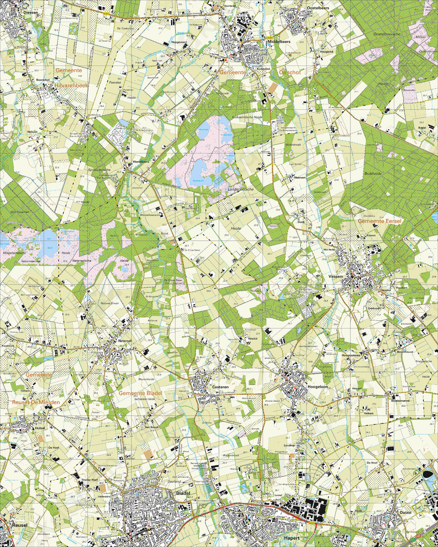 Topografische Kaart 51C Hoogeloon