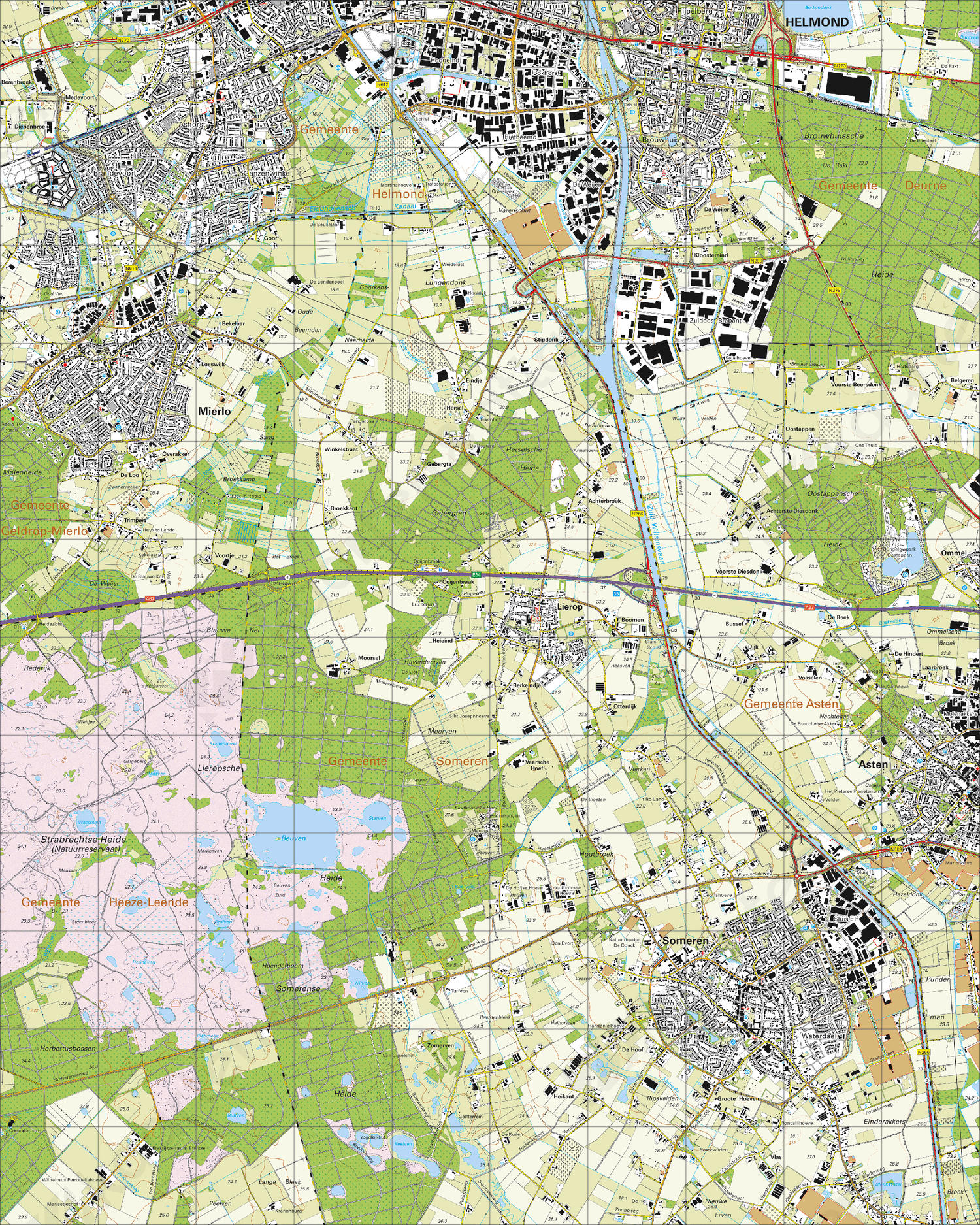 Topografische Kaart 51H Mierlo