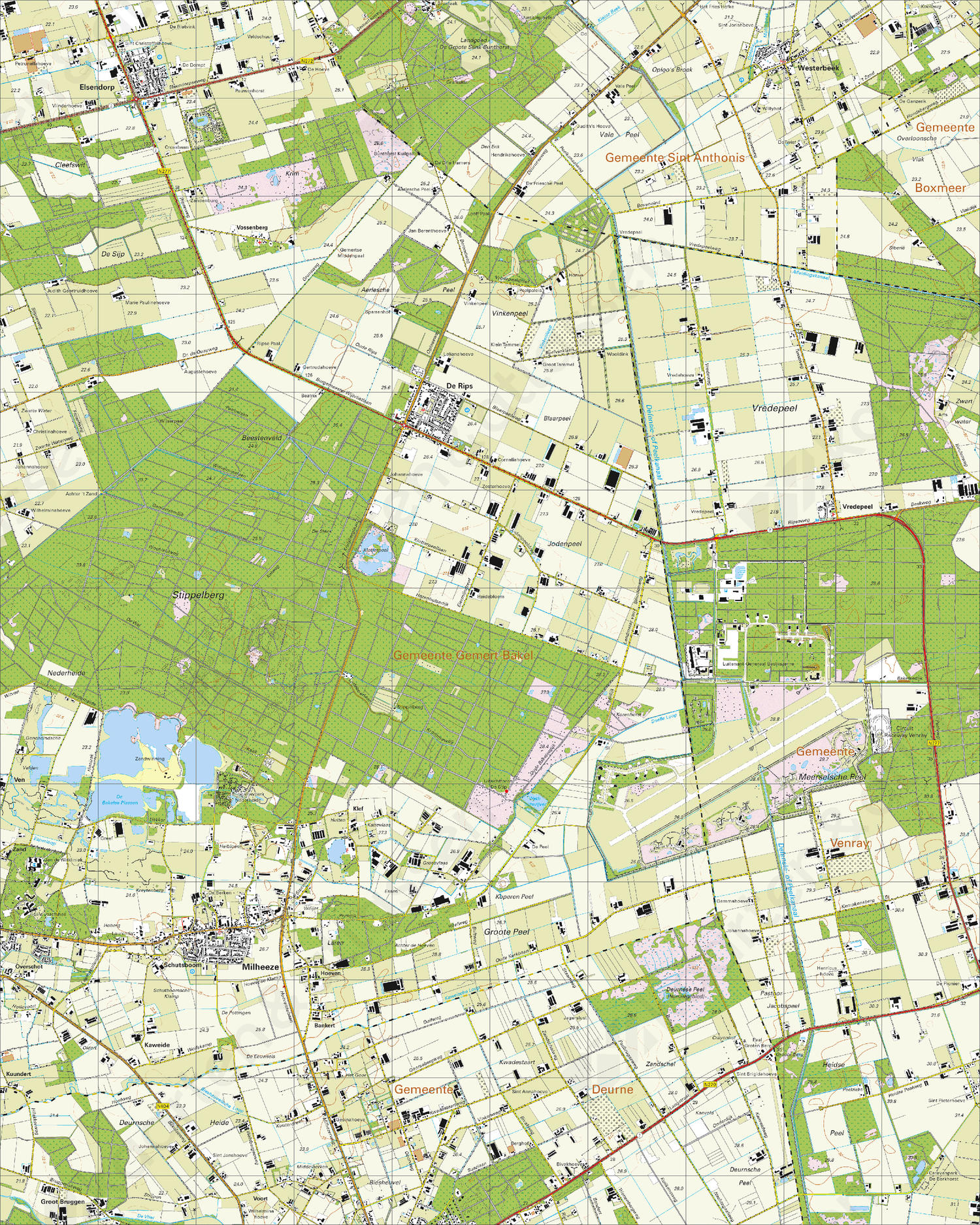 Topografische Kaart 52A Milheeze