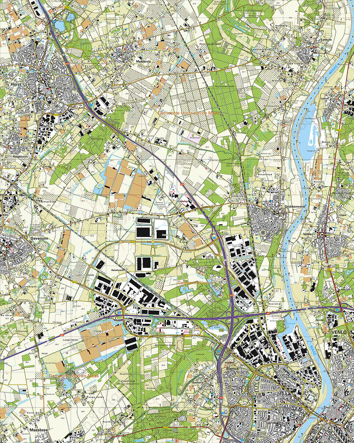 Topografische Kaart 52G Venlo Topografische Kaart 52G Venlo