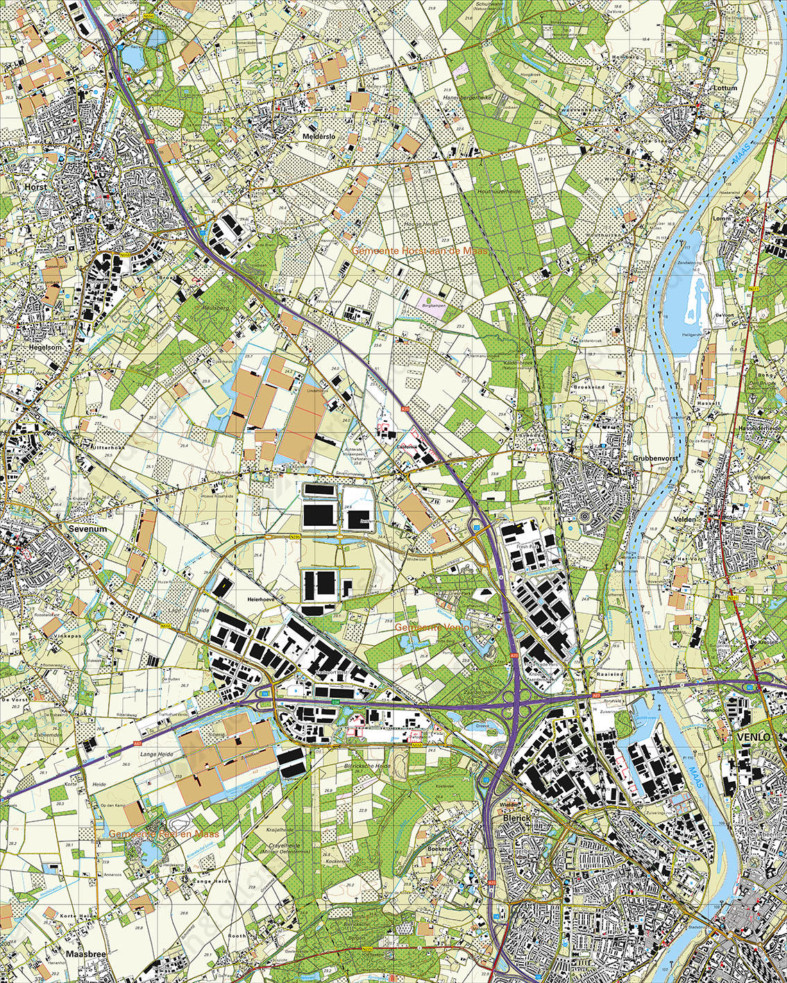 Topografische Kaart 52G Venlo