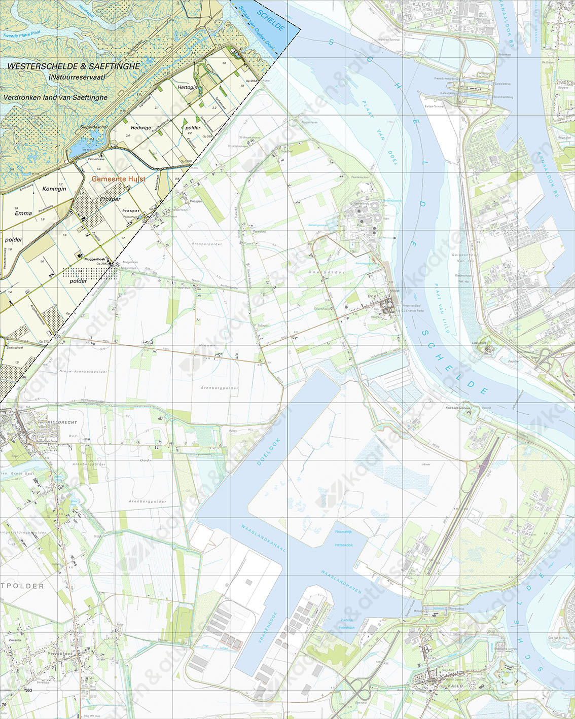 Topografische Kaart 55B Prosperpolder