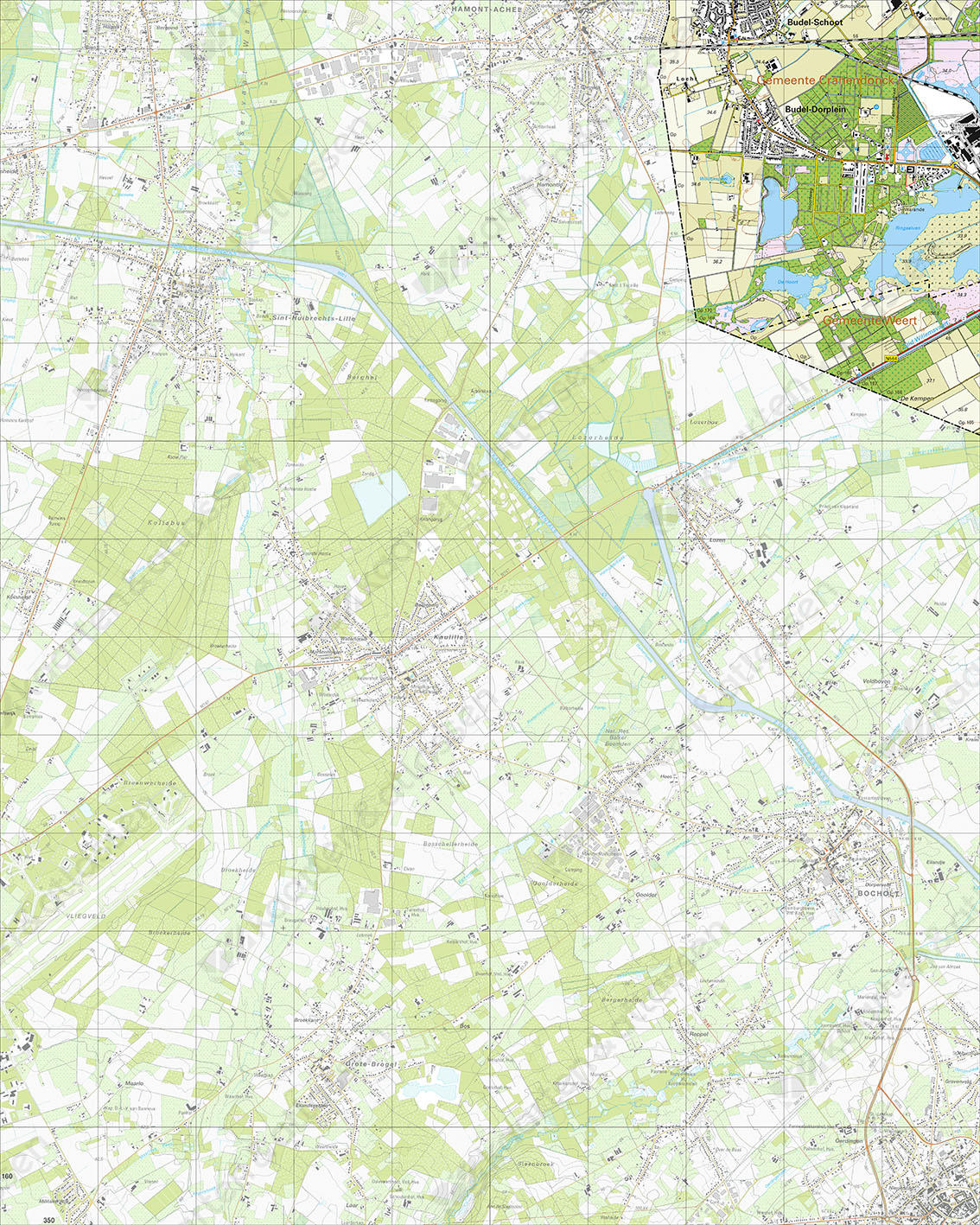 Topografische Kaart 57G Budel-Dorplein Topografische Kaart 57G Budel-Dorplein