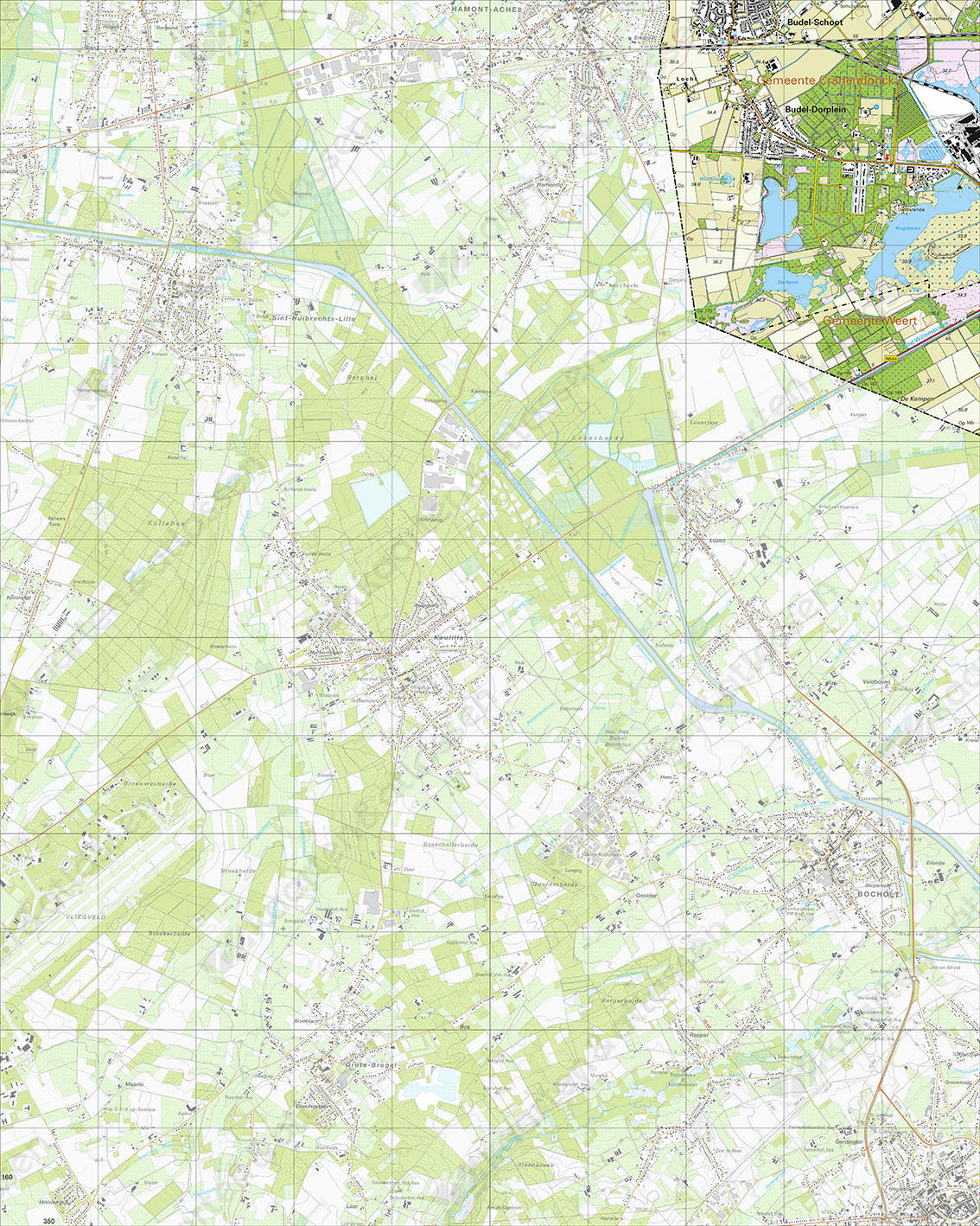 Digitale Topografische Kaart 57G Budel-Dorplein