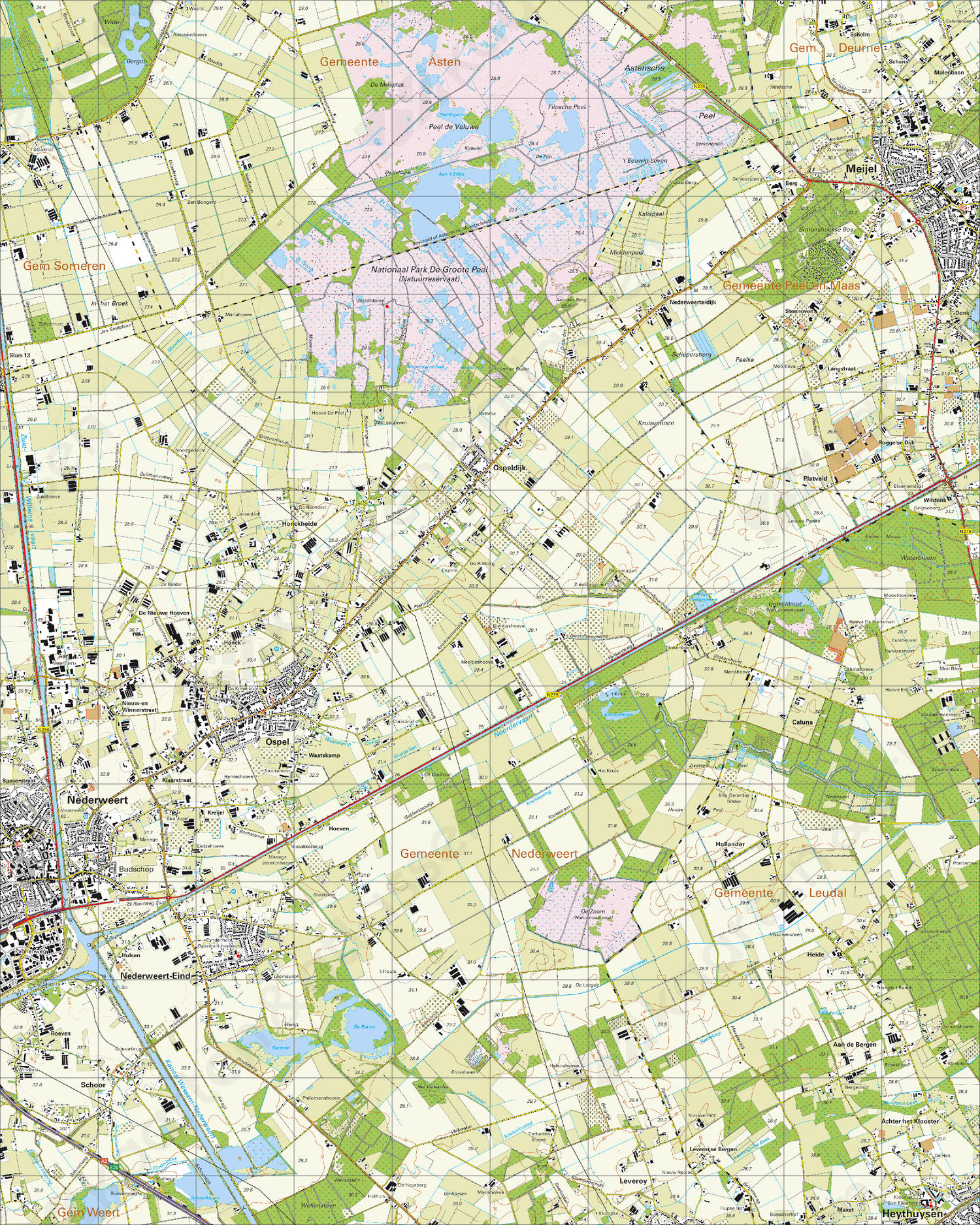 Topografische Kaart 58A Nederweert