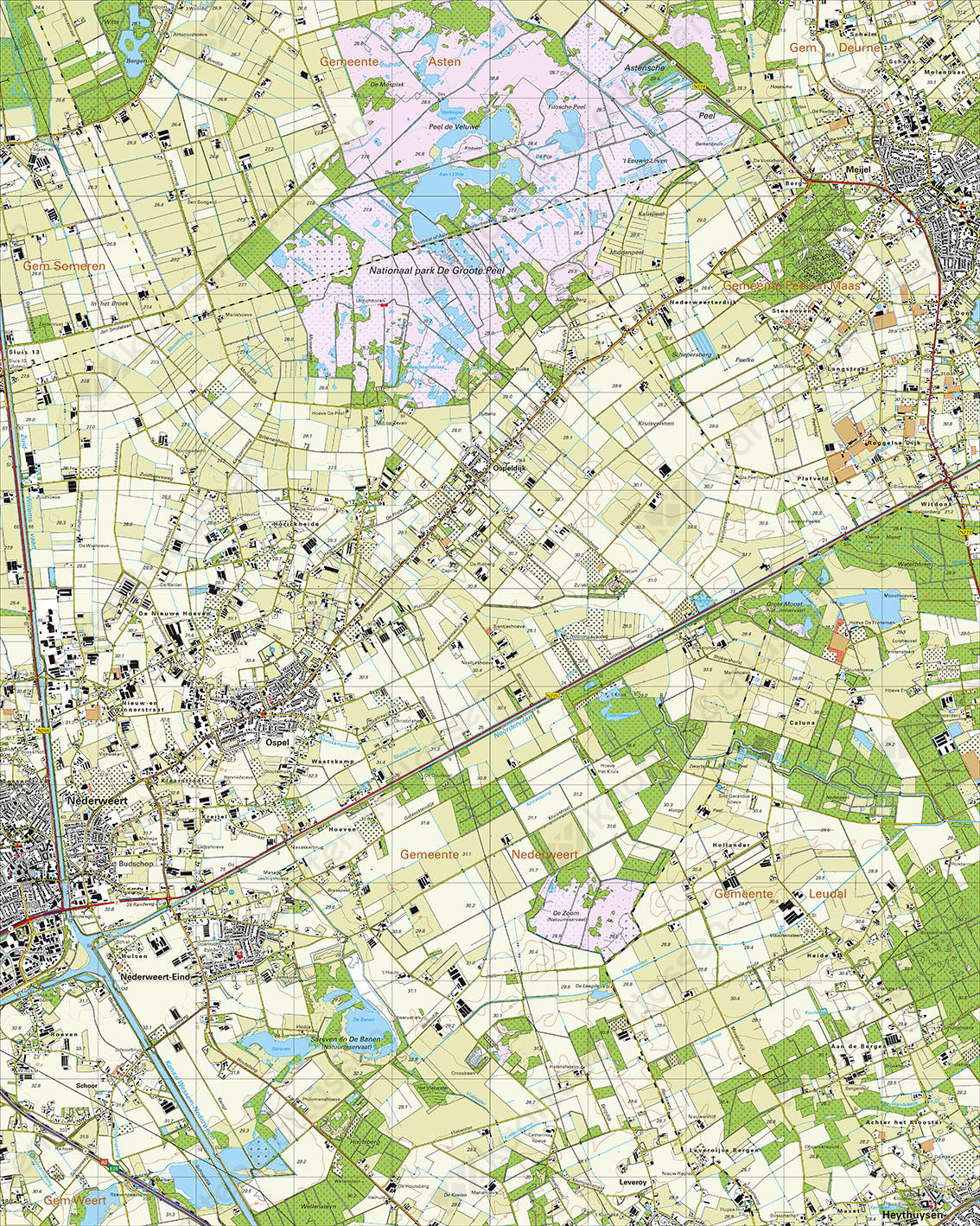 Digitale Topografische Kaart 58A Nederweert Digitale Topografische Kaart 58A Nederweert