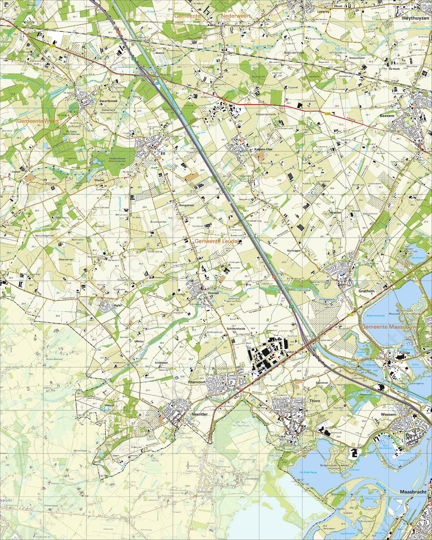 Topografische Kaart 58C Thorn