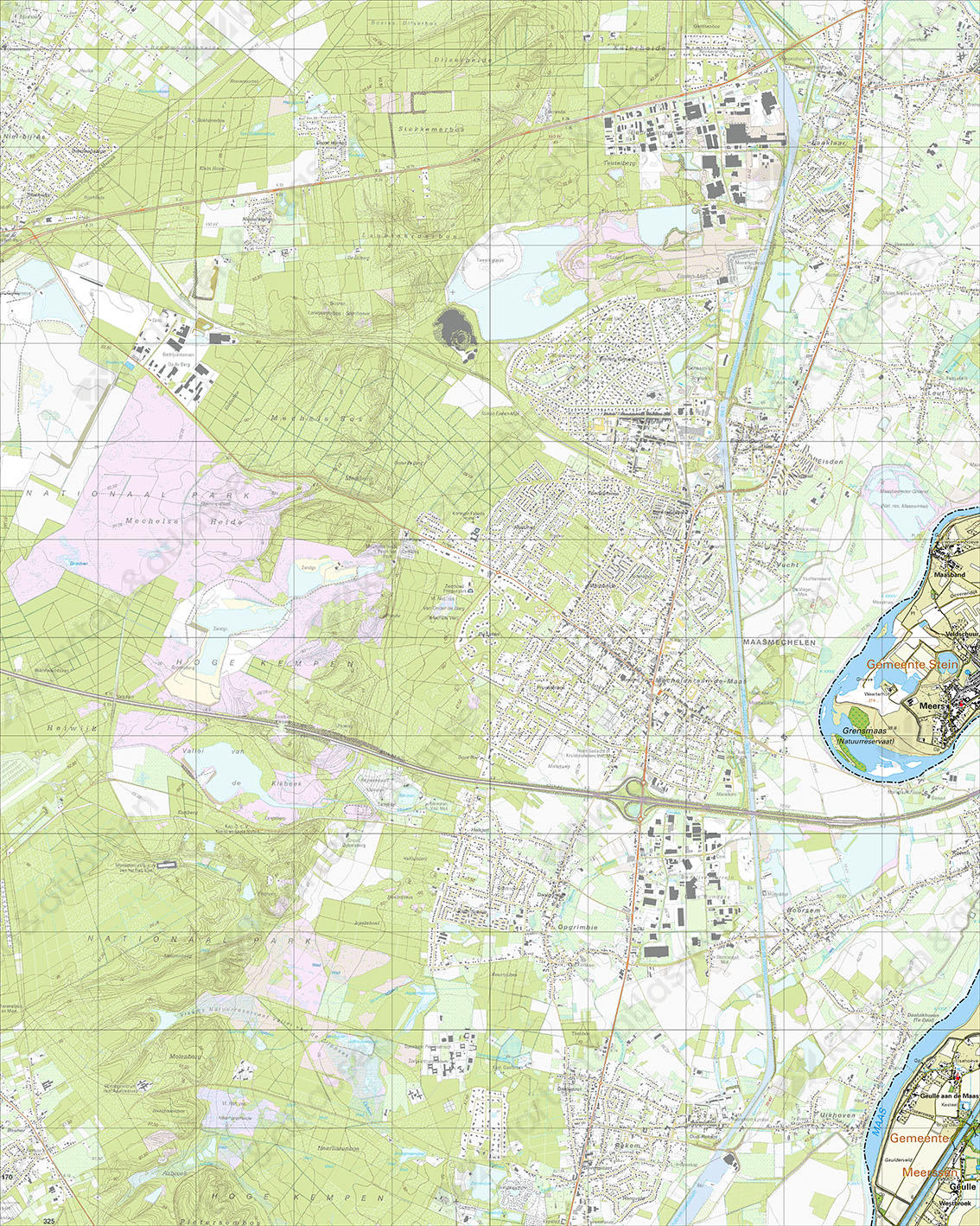 Topografische Kaart 59H Meers