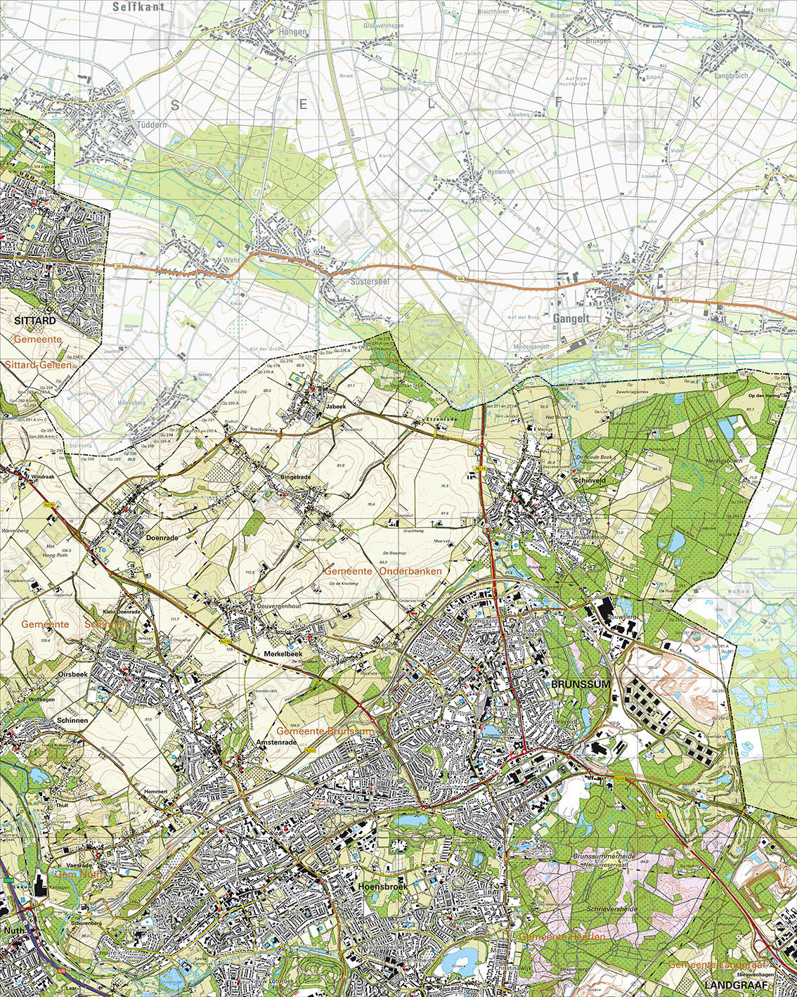 Topografische Kaart 60D Brunssum