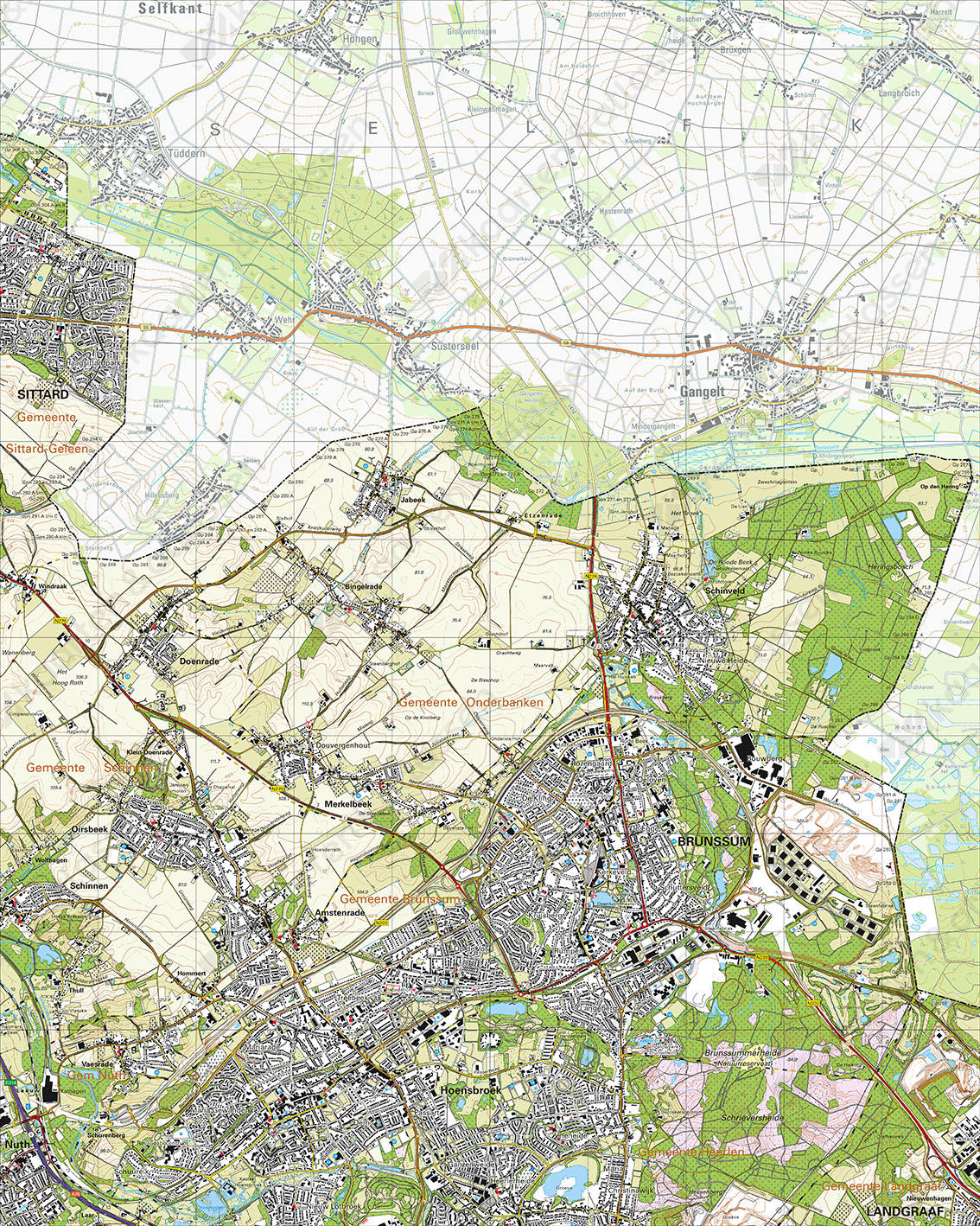 Digitale Topografische Kaart 60D Brunssum