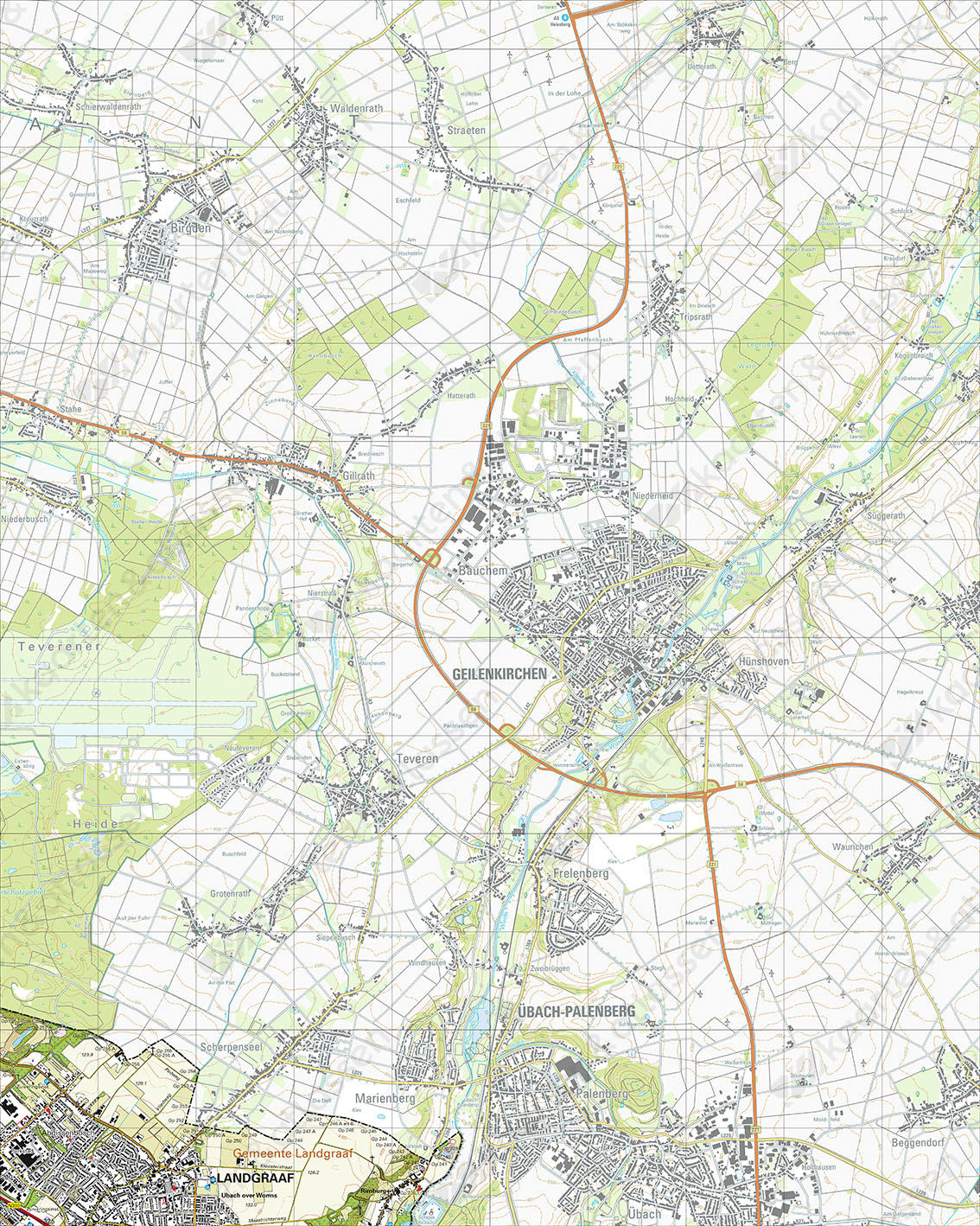 Digitale Topografische Kaart 60G Landgraaf Digitale Topografische Kaart 60G Landgraaf