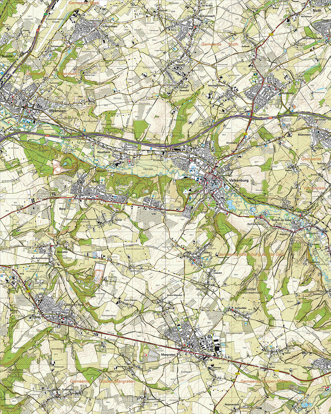 Digitale Topografische Kaart 62A Valkenburg Digitale Topografische Kaart 62A Valkenburg