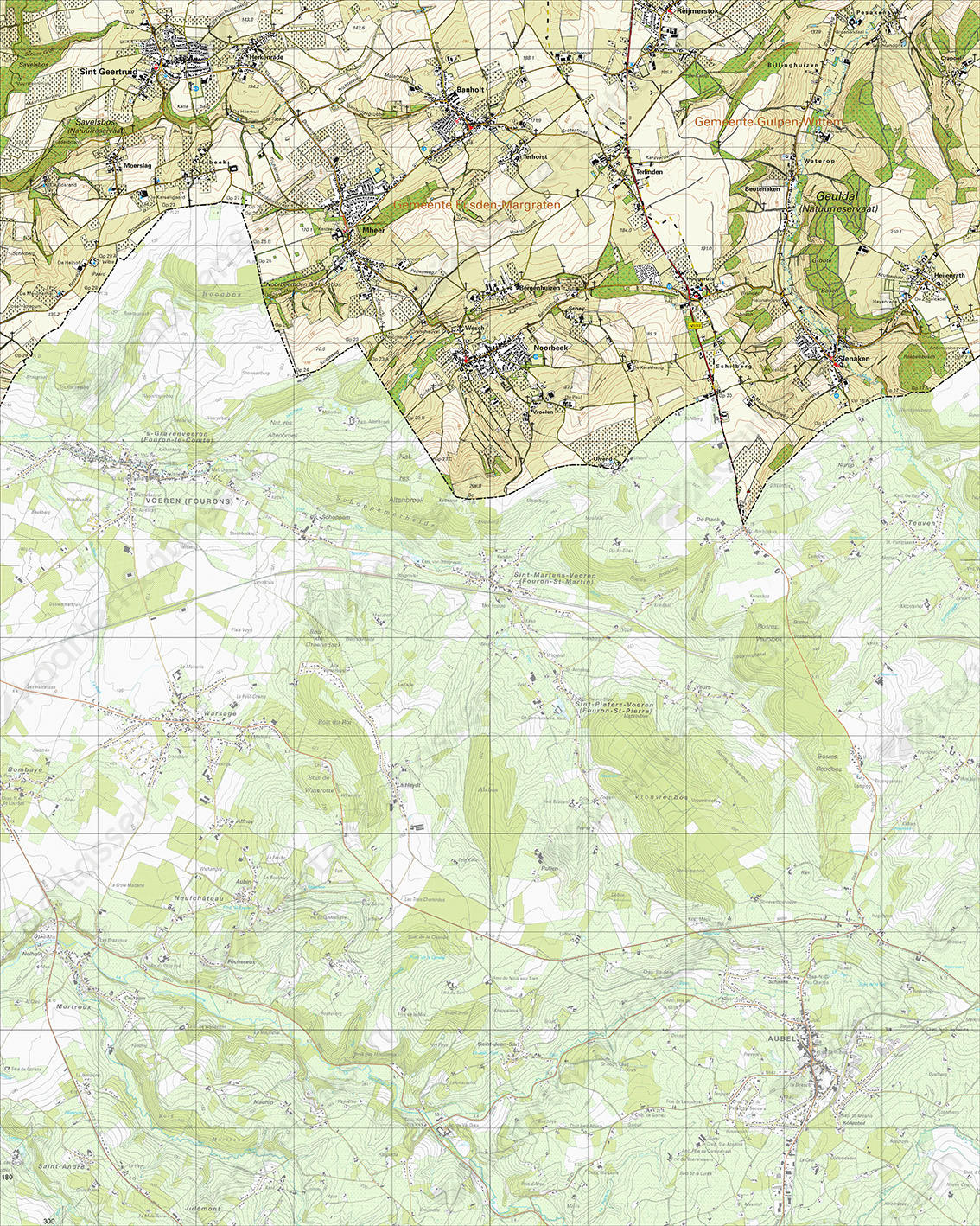 Digitale Topografische Kaart 62C Noorbeek