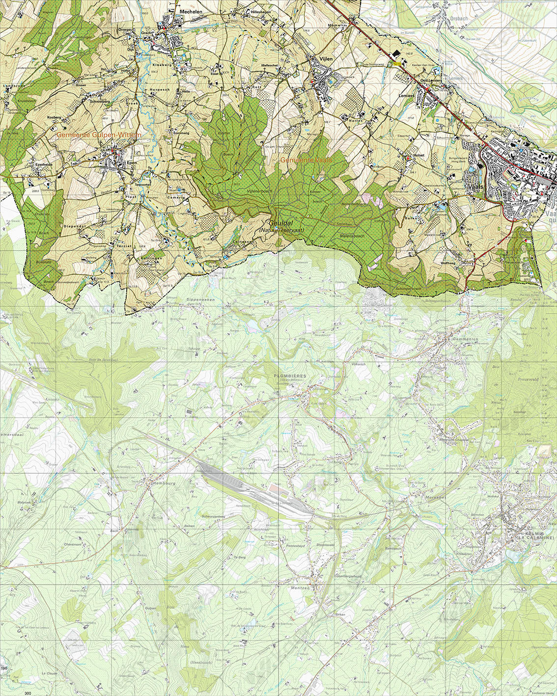 Topografische Kaart 62D Vaals Topografische Kaart 62D Vaals