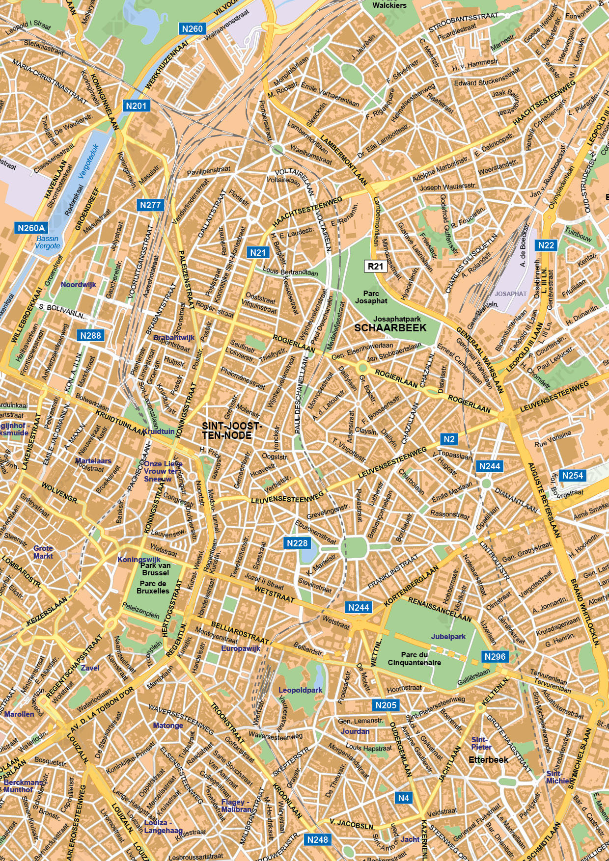 Digitale Kaart Brussel