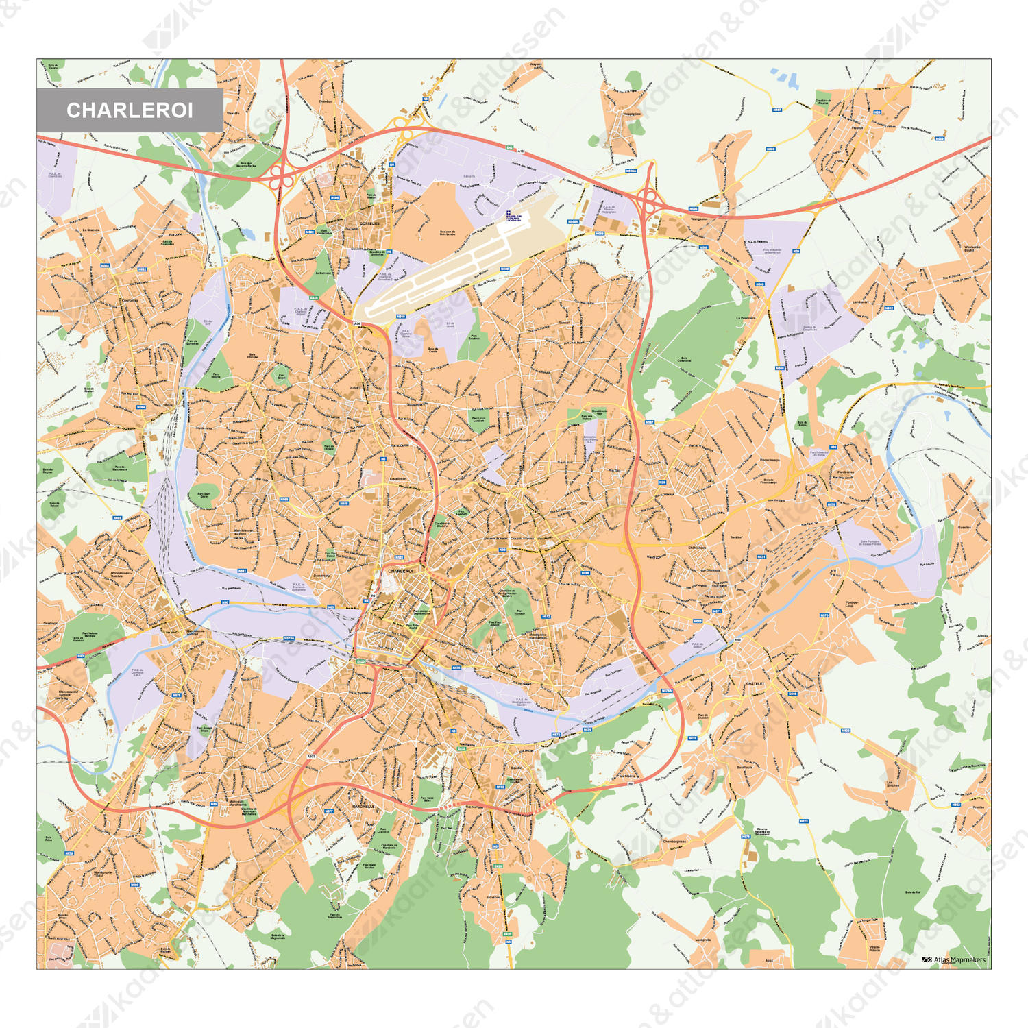Digitale Kaart Charleroi