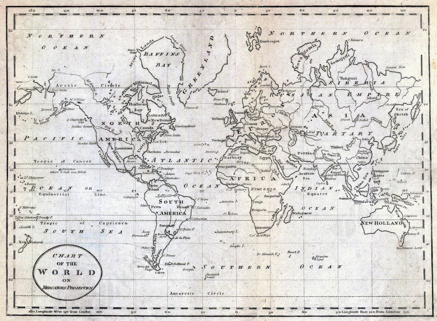 Wereldkaart Charles William Bazley Wereldkaart Charles William Bazley