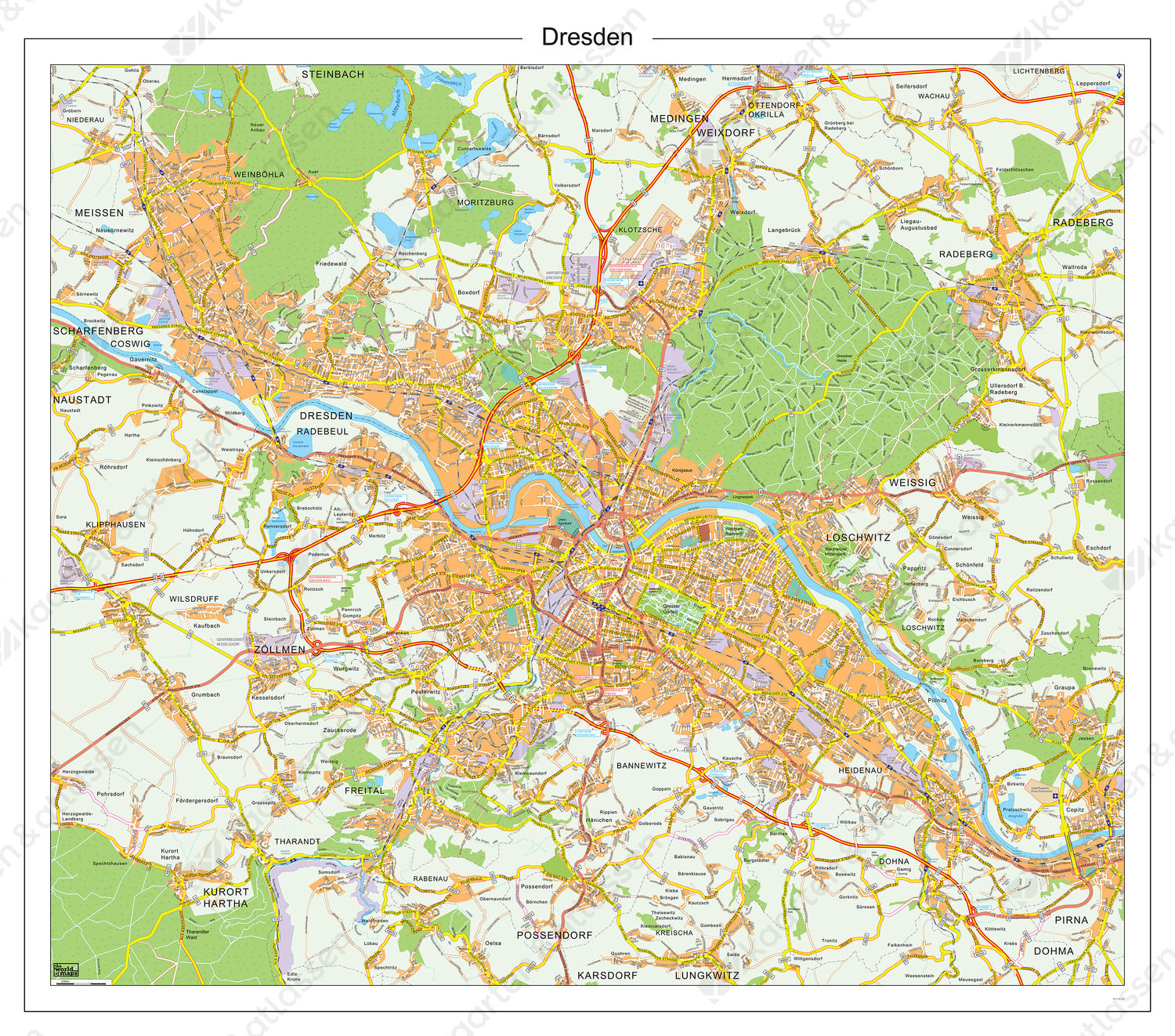 Digitale stadsplattegrond Dresden 182