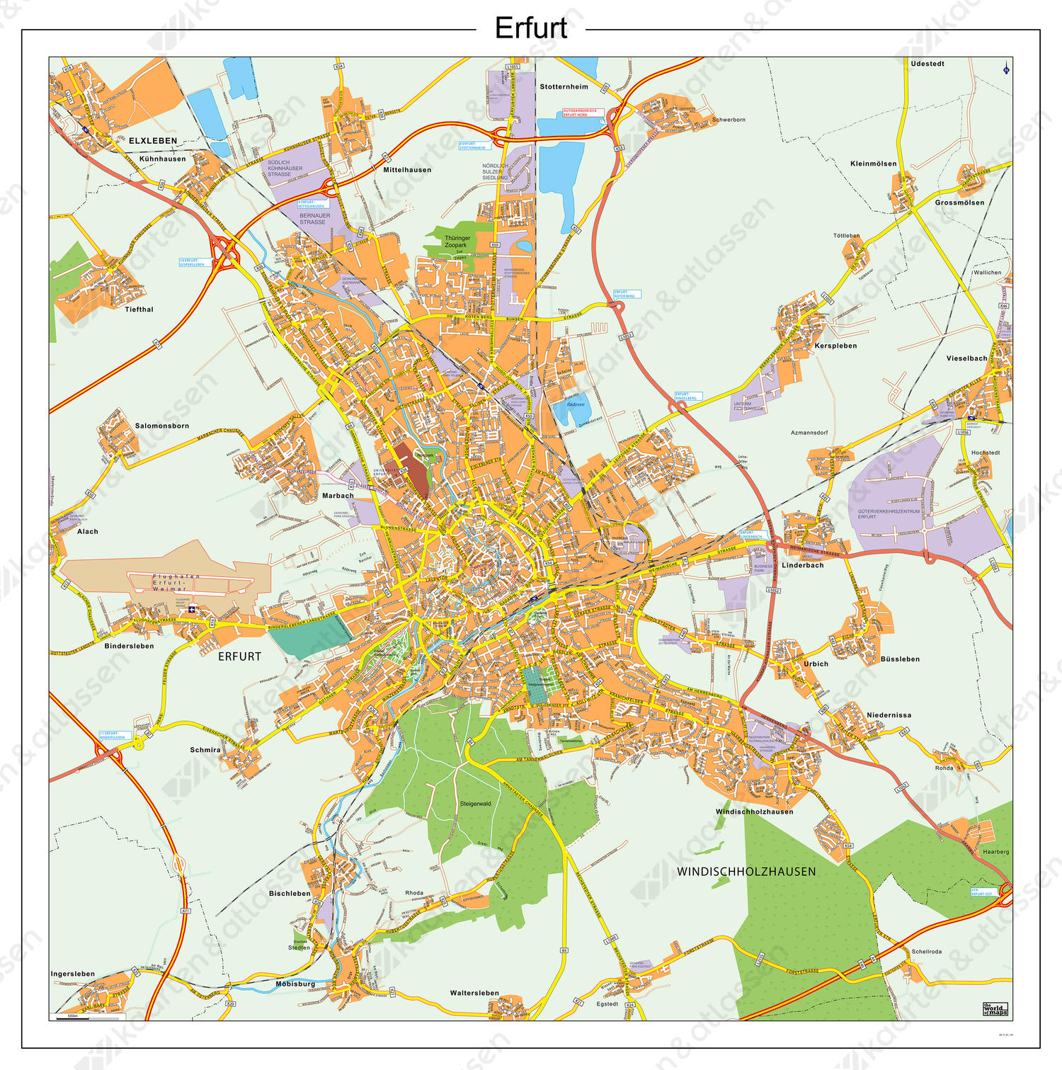 Digitale stadsplattegrond Erfurt 184