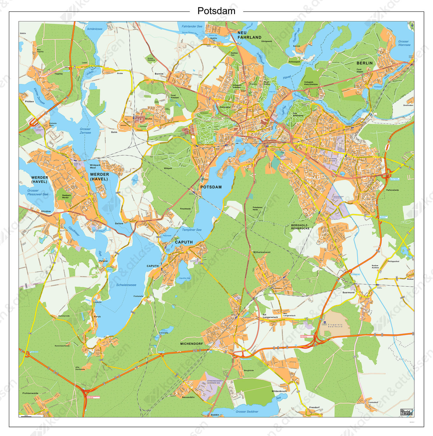 Digitale stadsplattegrond Potsdam 181