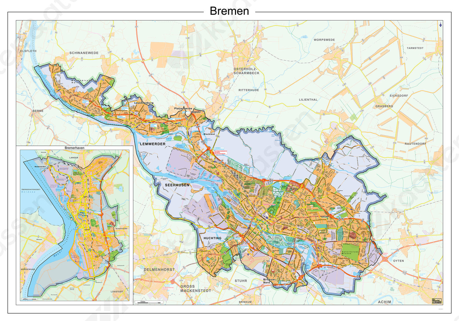 Digitale Stadsplattegrond Bremen 122