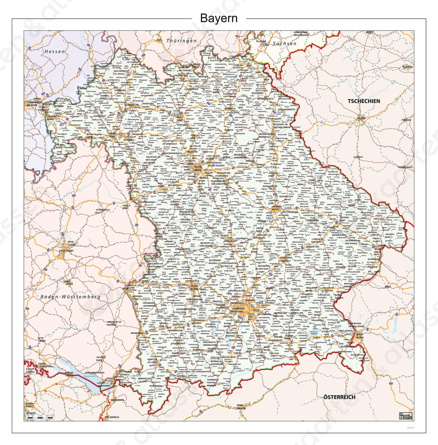 Digitale kaart Bayern 114