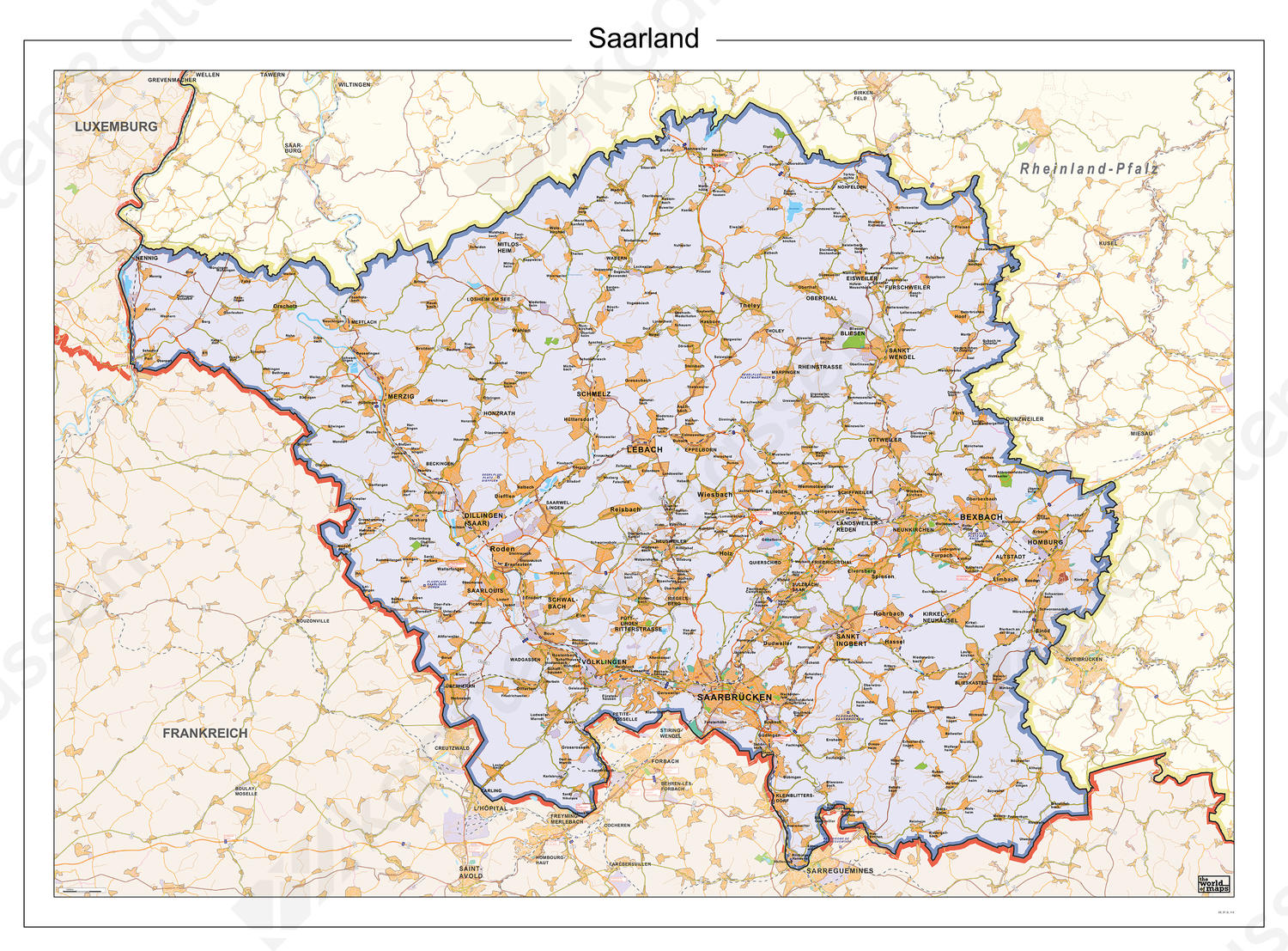 Digitale Kaart Saarland 119