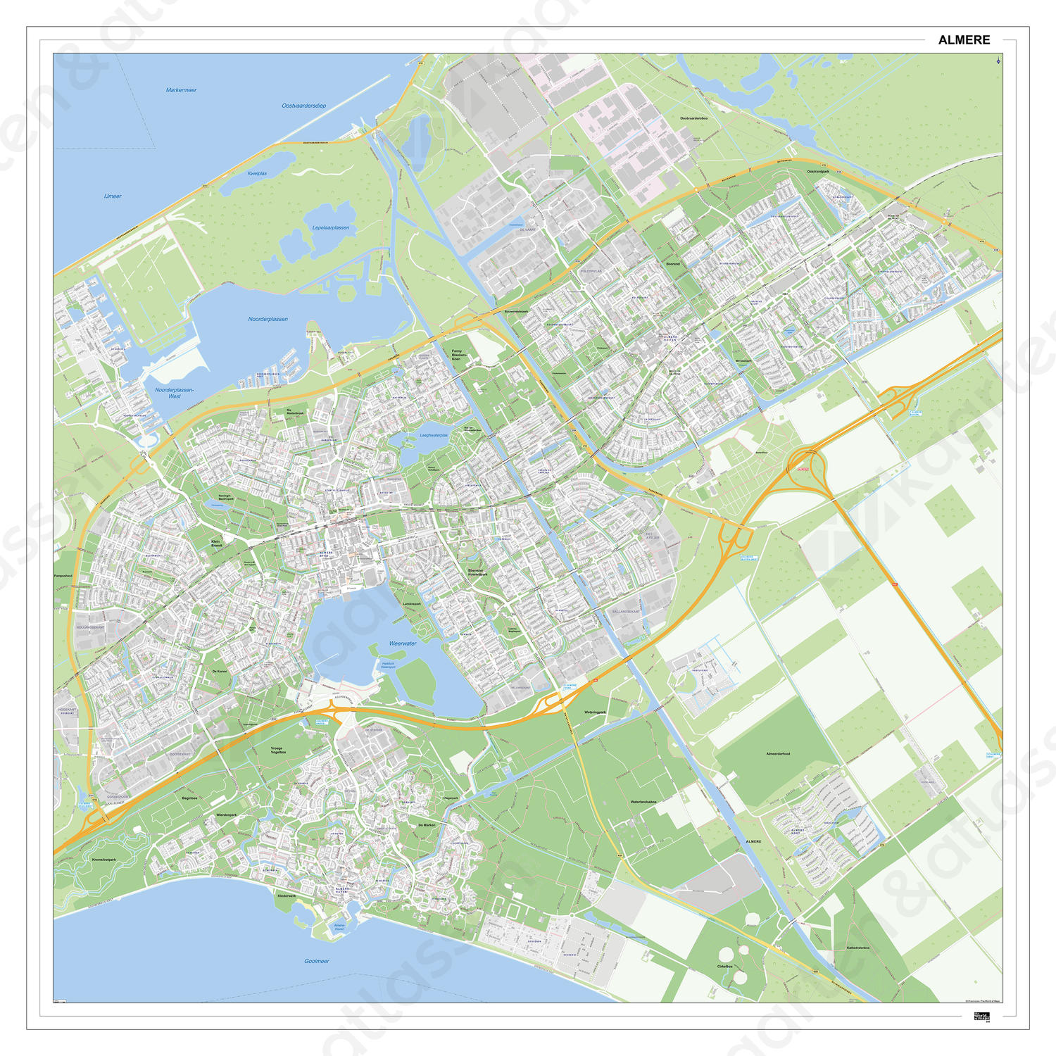 Kaart Almere Digitale Kaart Almere