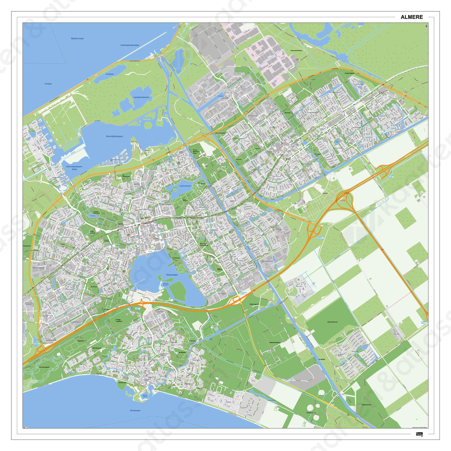 Kaart Almere Kaart Almere