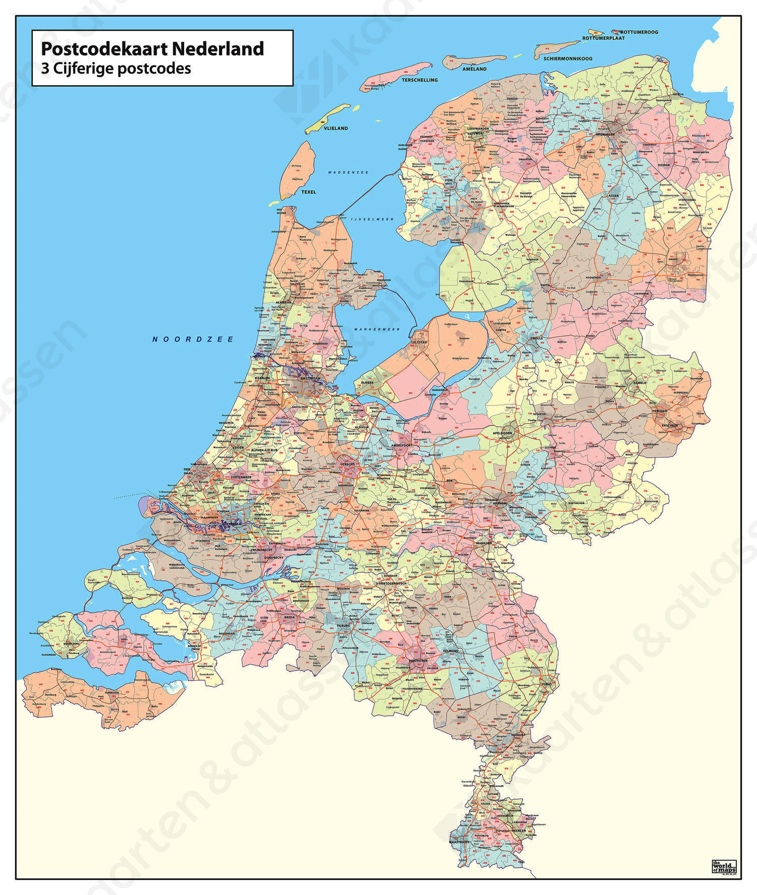 Digitale 3 ppc kaart Nederland Digitale 3 ppc kaart Nederland