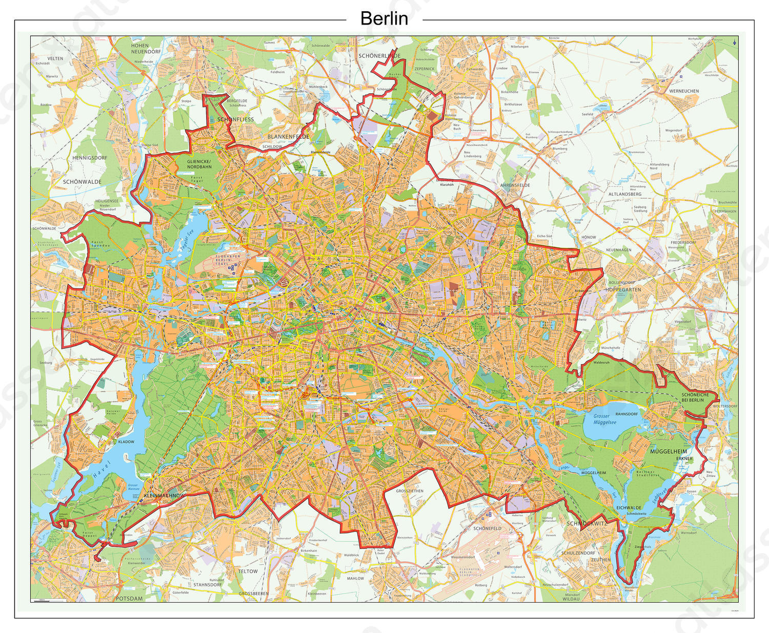 Digitale Stadsplattegrond Berlijn 524