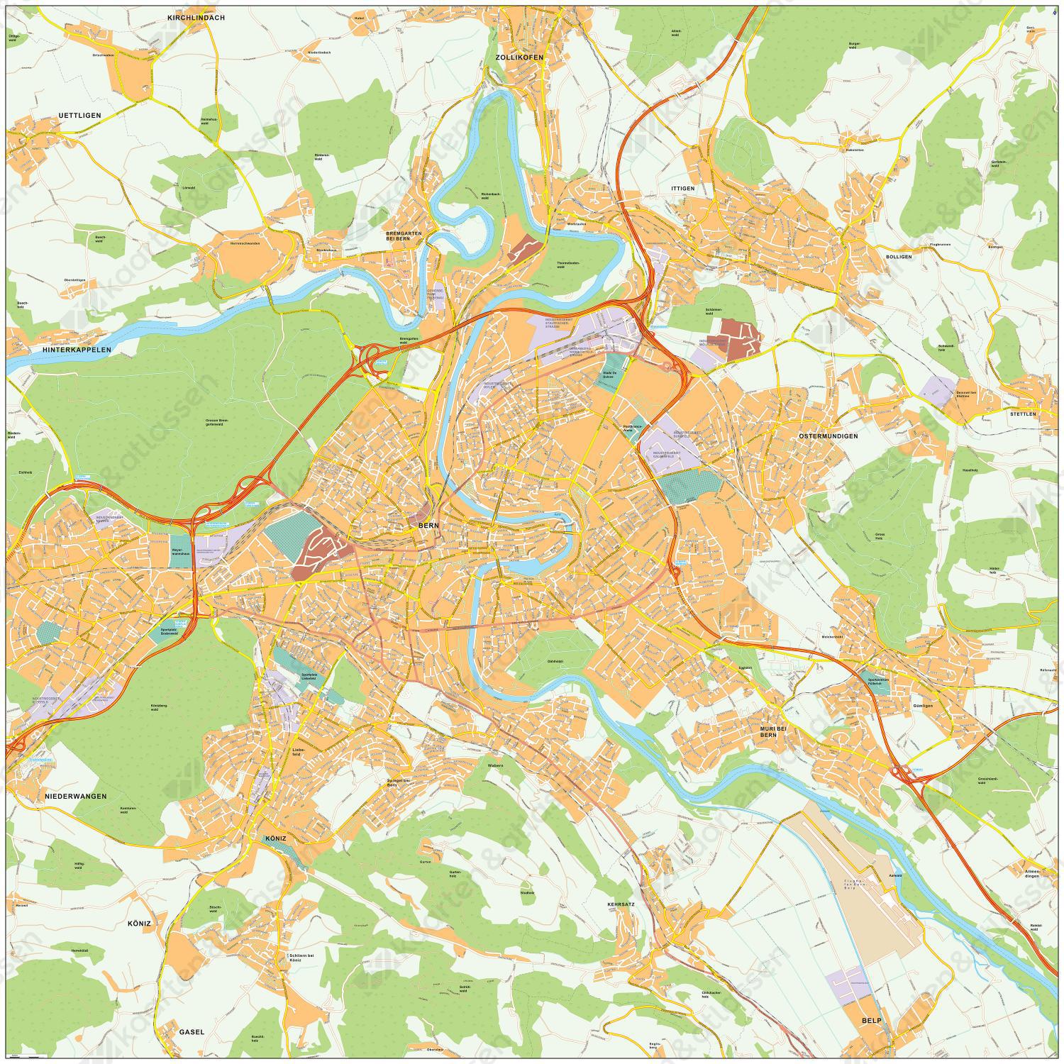 Digitale kaart Bern 469