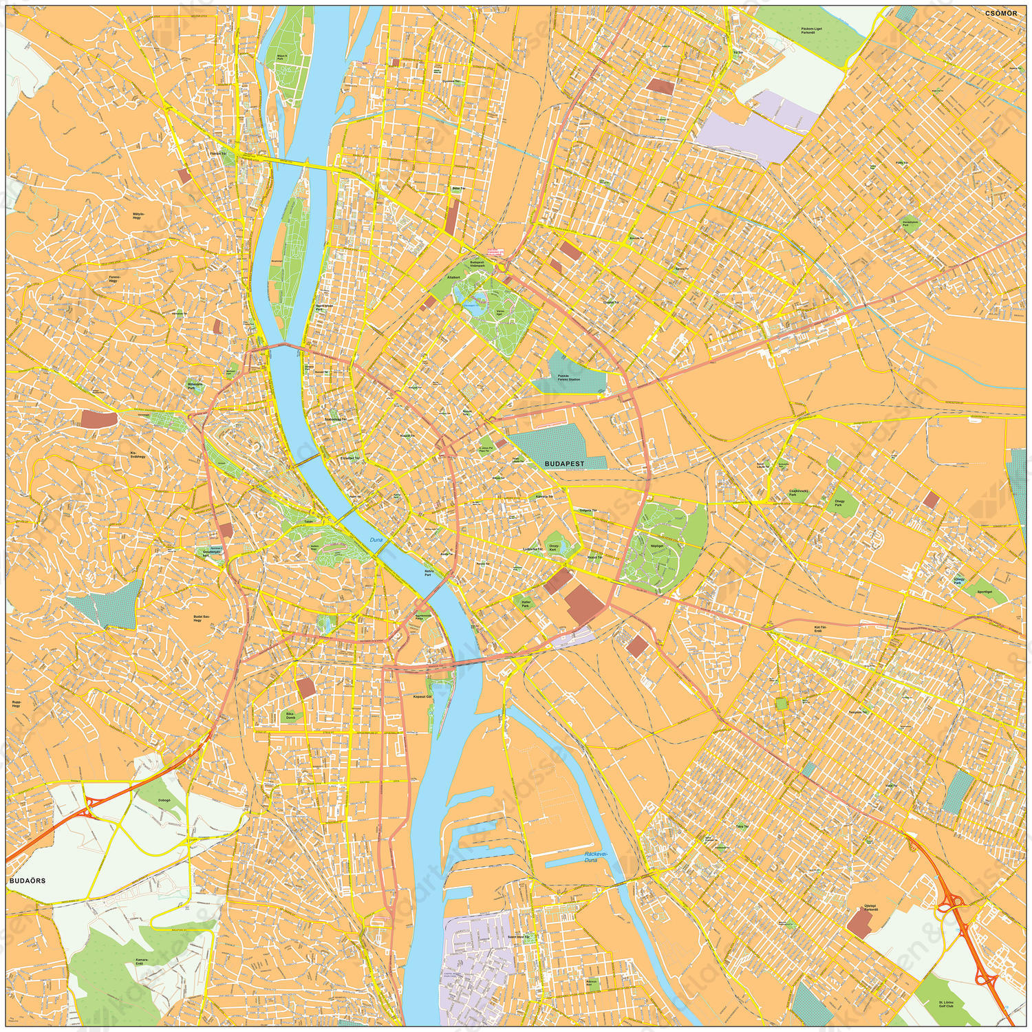 Digitale kaart Boedapest / Budapest 472 Digitale kaart Boedapest / Budapest 472