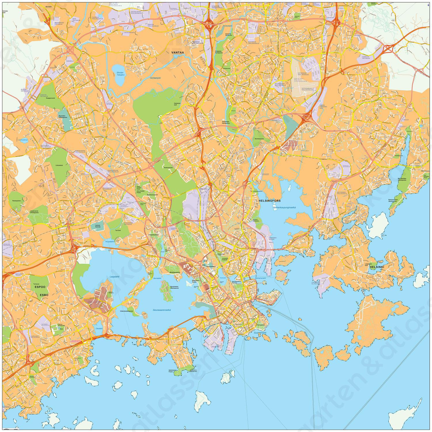 Digitale kaart Helsinki 477 Digitale kaart Helsinki 477