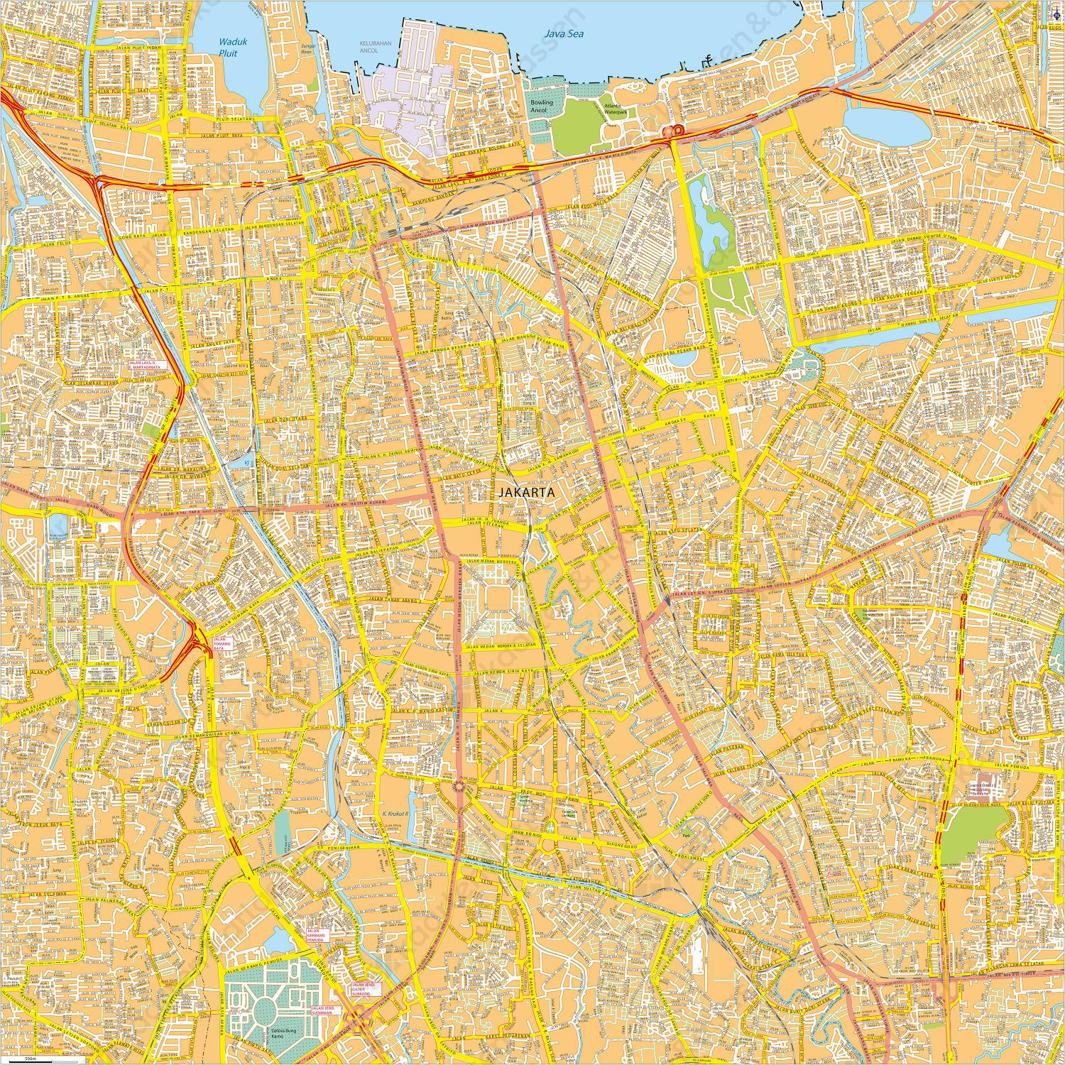 Jakarta 770 Digitale kaart Jakarta 770