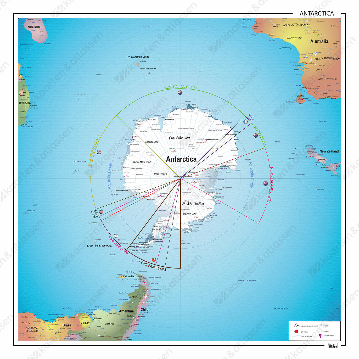 Digitale kaart Zuidpoolgebied 1376
