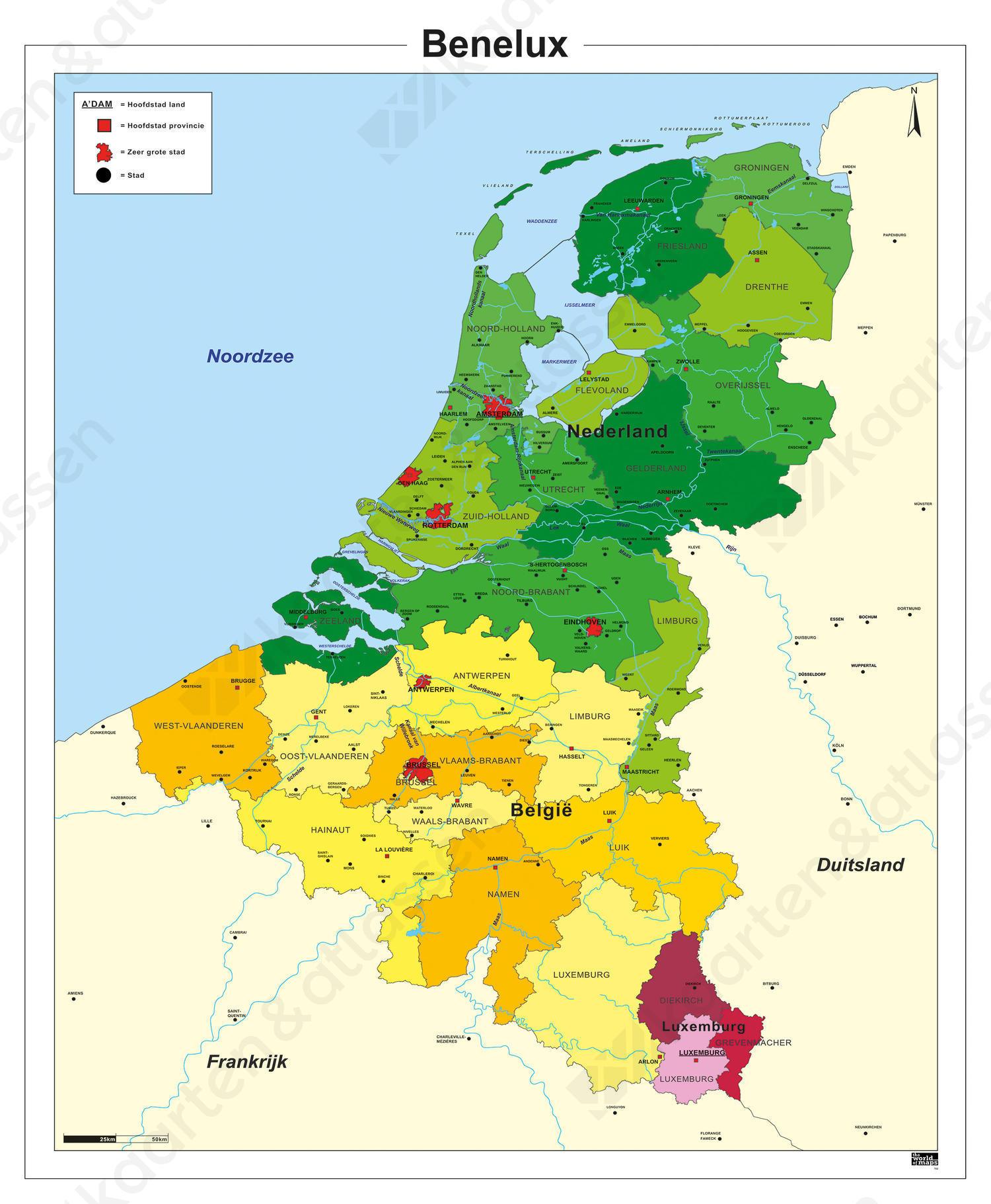 Digitale Schoolkaart Benelux 782 Digitale Schoolkaart Benelux 782