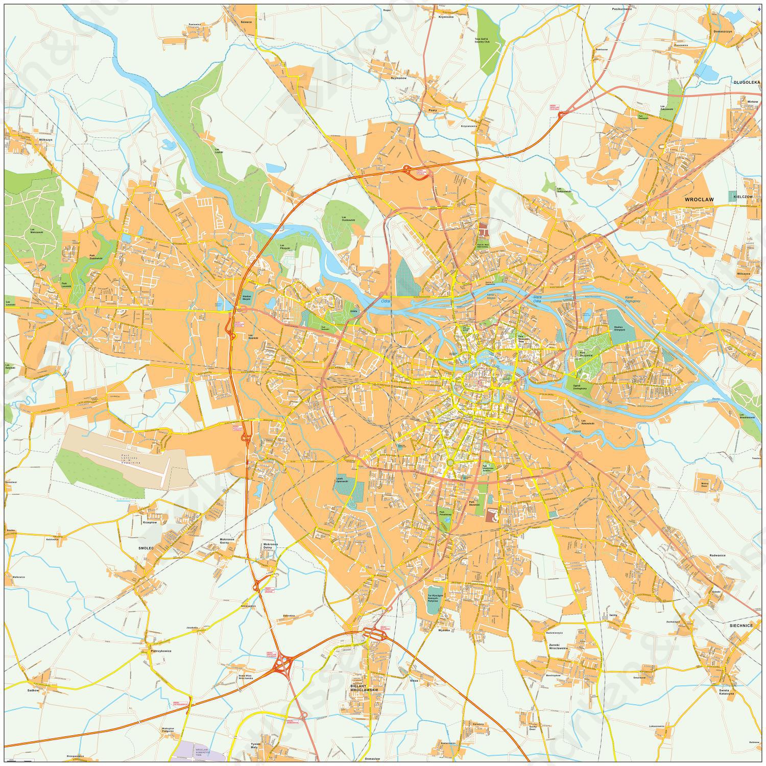 Digitale kaart Wroclaw 501