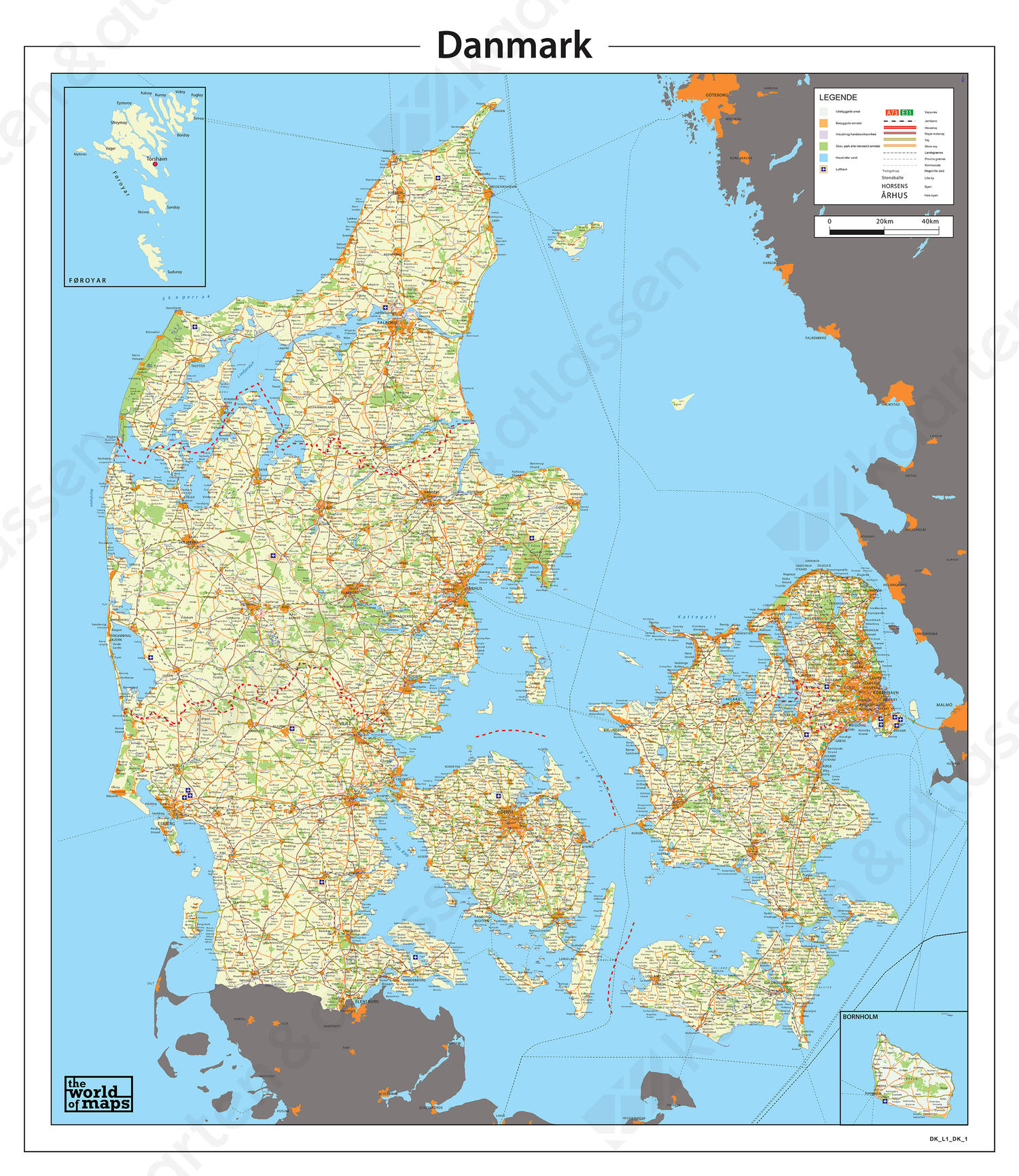 Digitale Kaart Denemarken