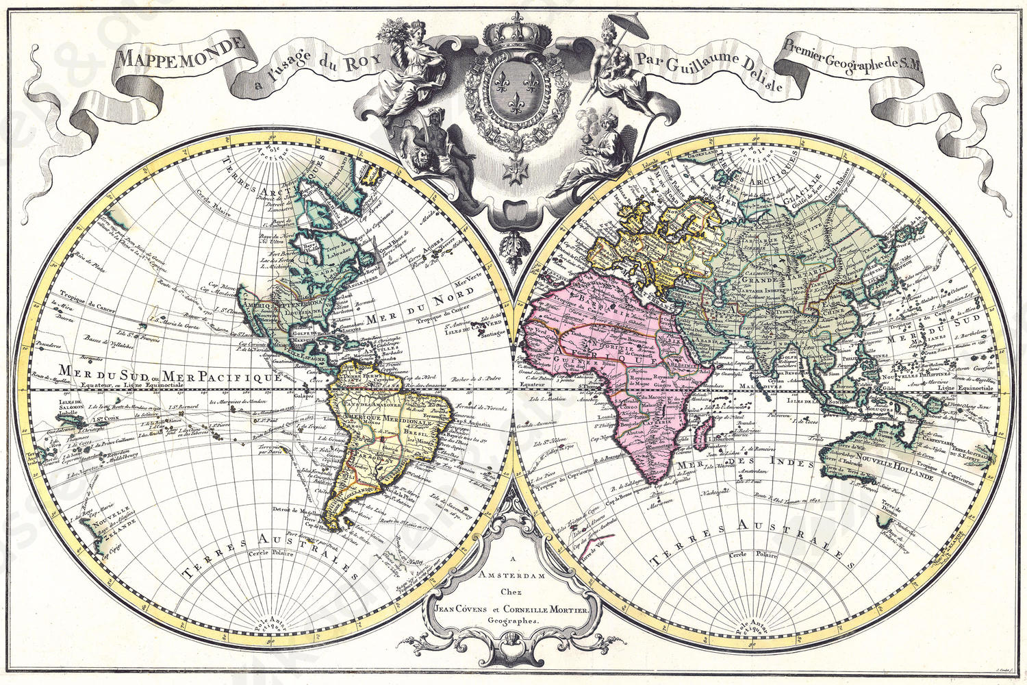 historische wereldkaart
