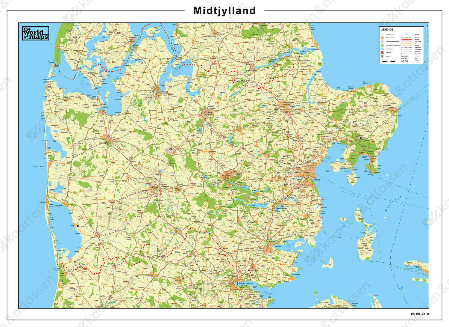 Digitale Kaart Midtjylland 58