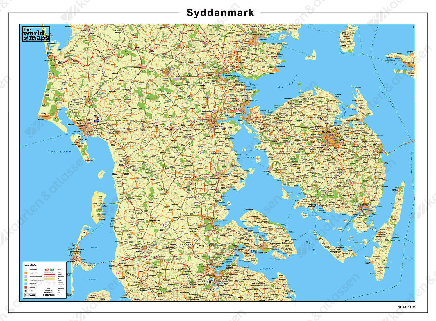 Digitale kaart Syddanmark 66 Digitale Kaart Syddanmark 66