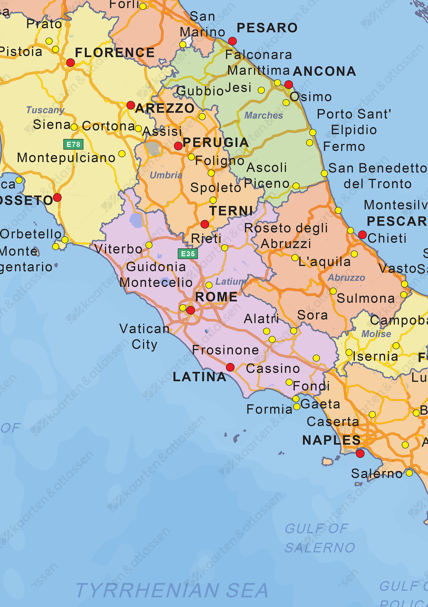 Staatkundige landkaart Italië 1444 | Kaarten en Atlassen.nl Staatkundige landkaart Italië 1444 | Kaarten en Atlassen.nl