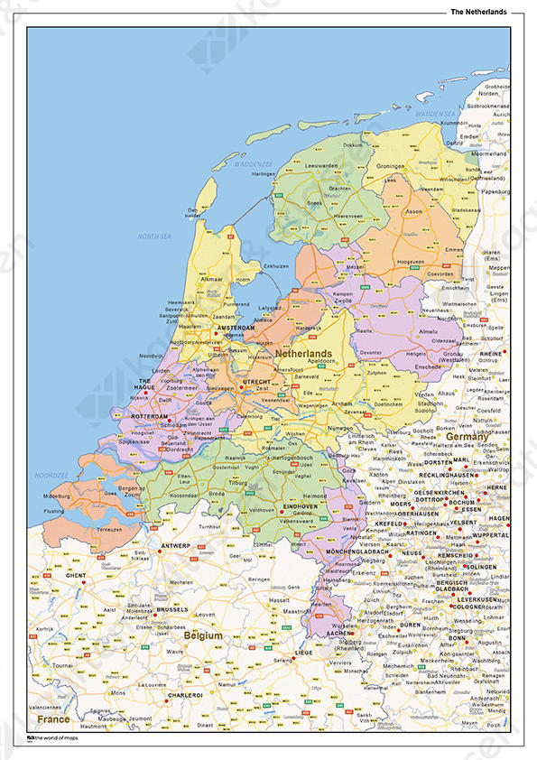 Staatkundige landkaart Nederland Staatkundige landkaart Nederland