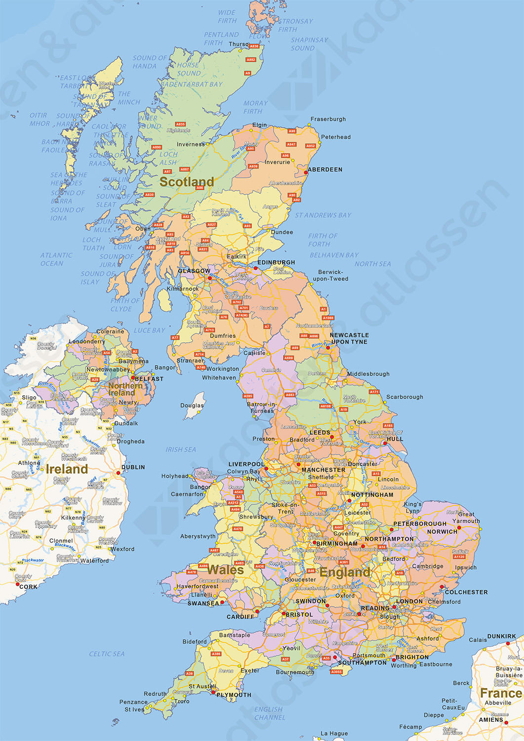 25 Vers Kaart Van Uk